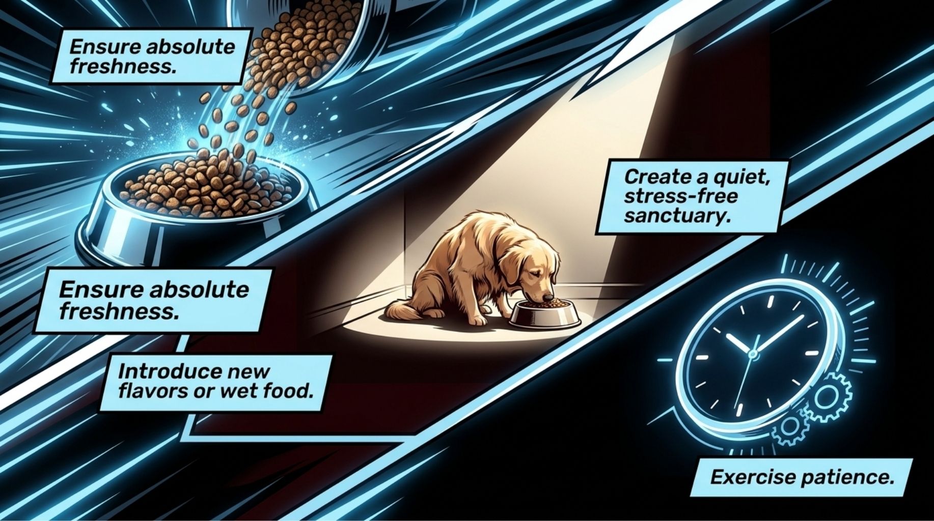tactics for your dog to start eat food