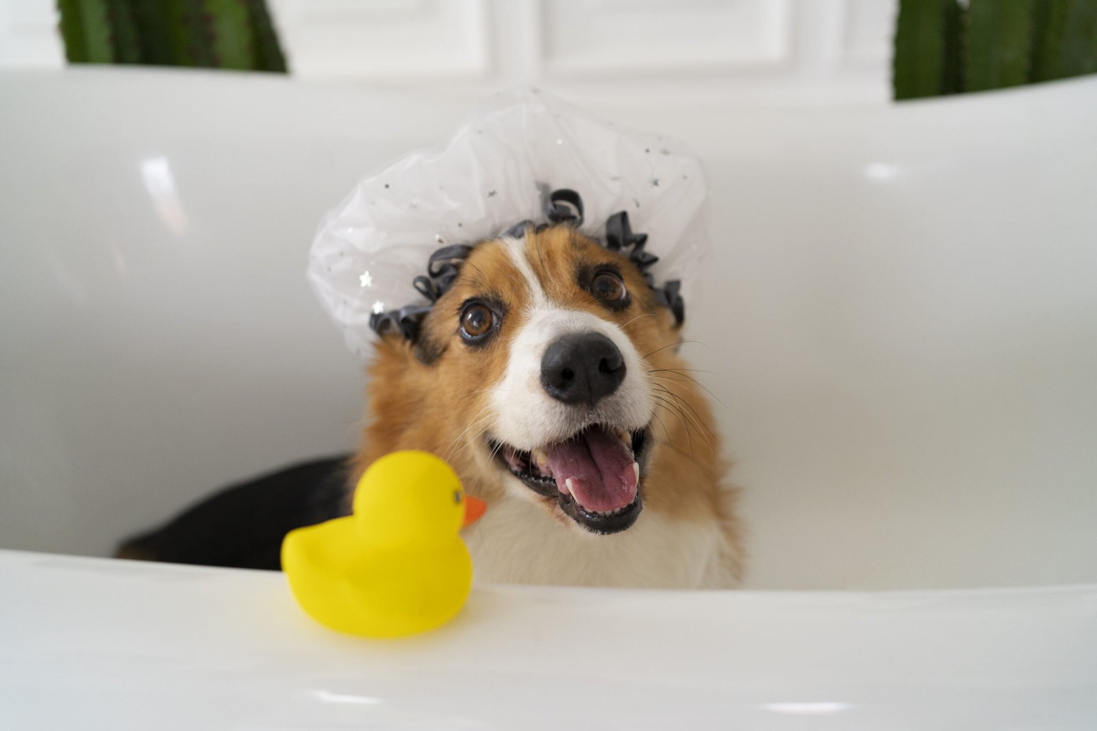 dog in bathroom HOW TO MAINTAIN YOUR DOG'S FUR