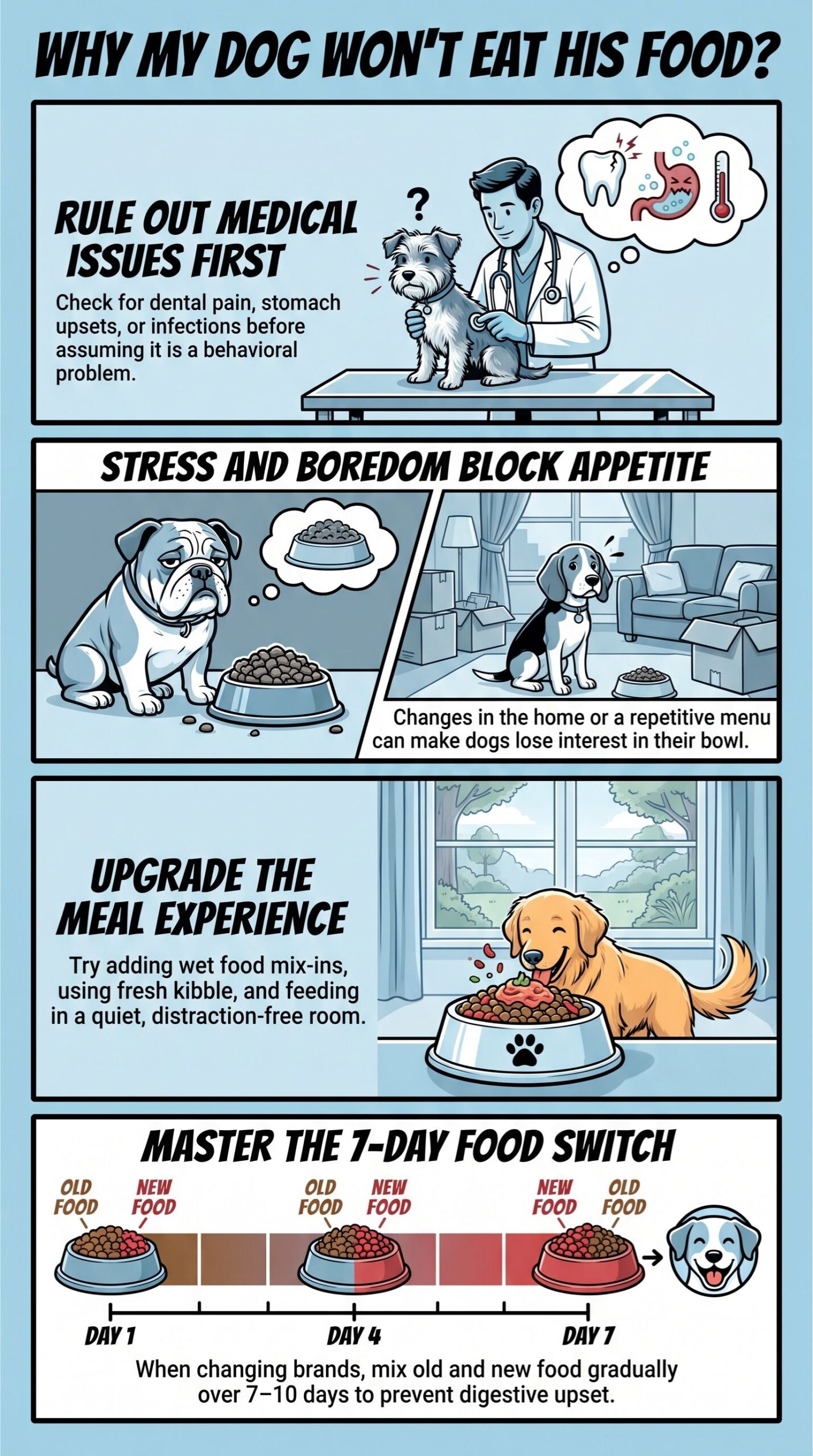 Why Dogs Refuse to Eat?