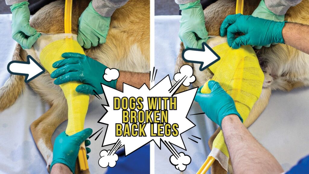 broken back legs in dogs