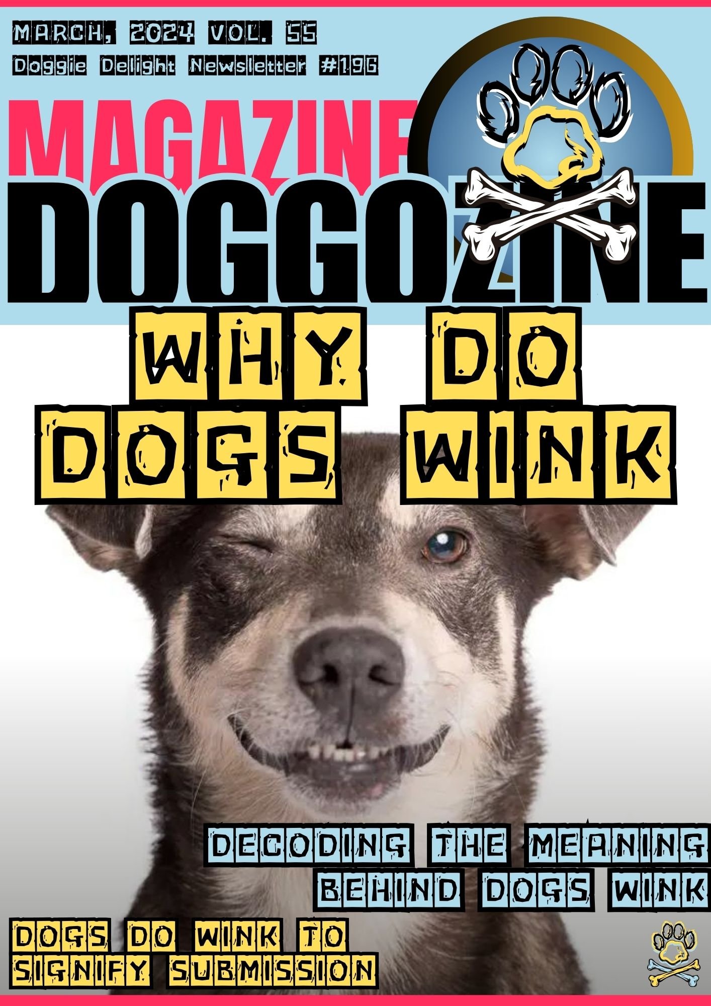 why do dogs wink