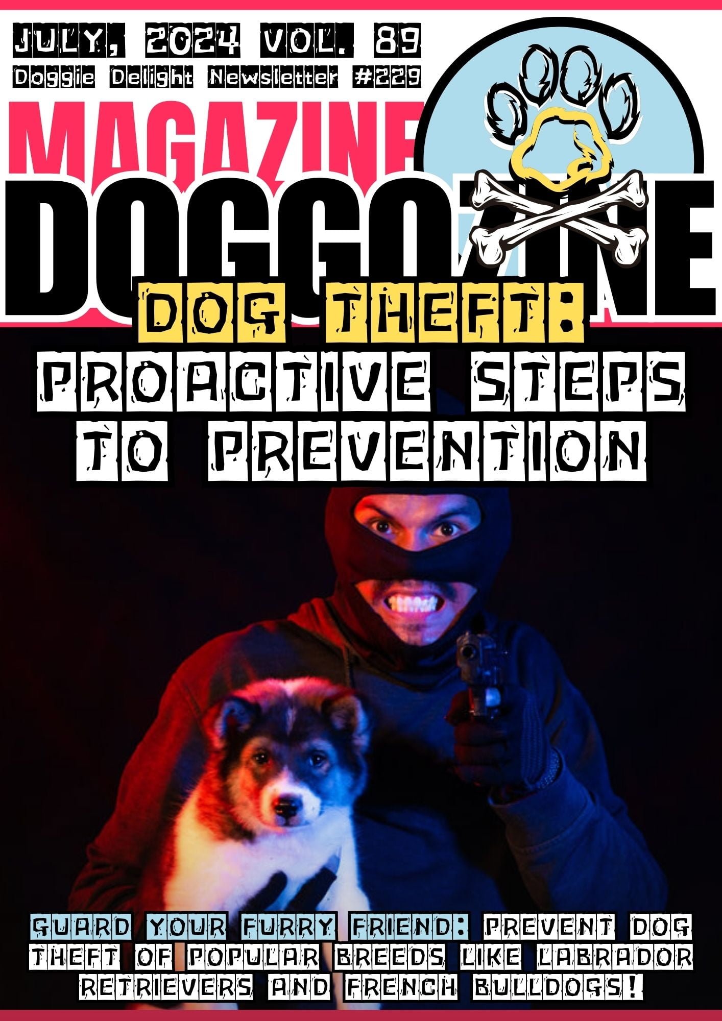 dog theft cover magazine doggozine