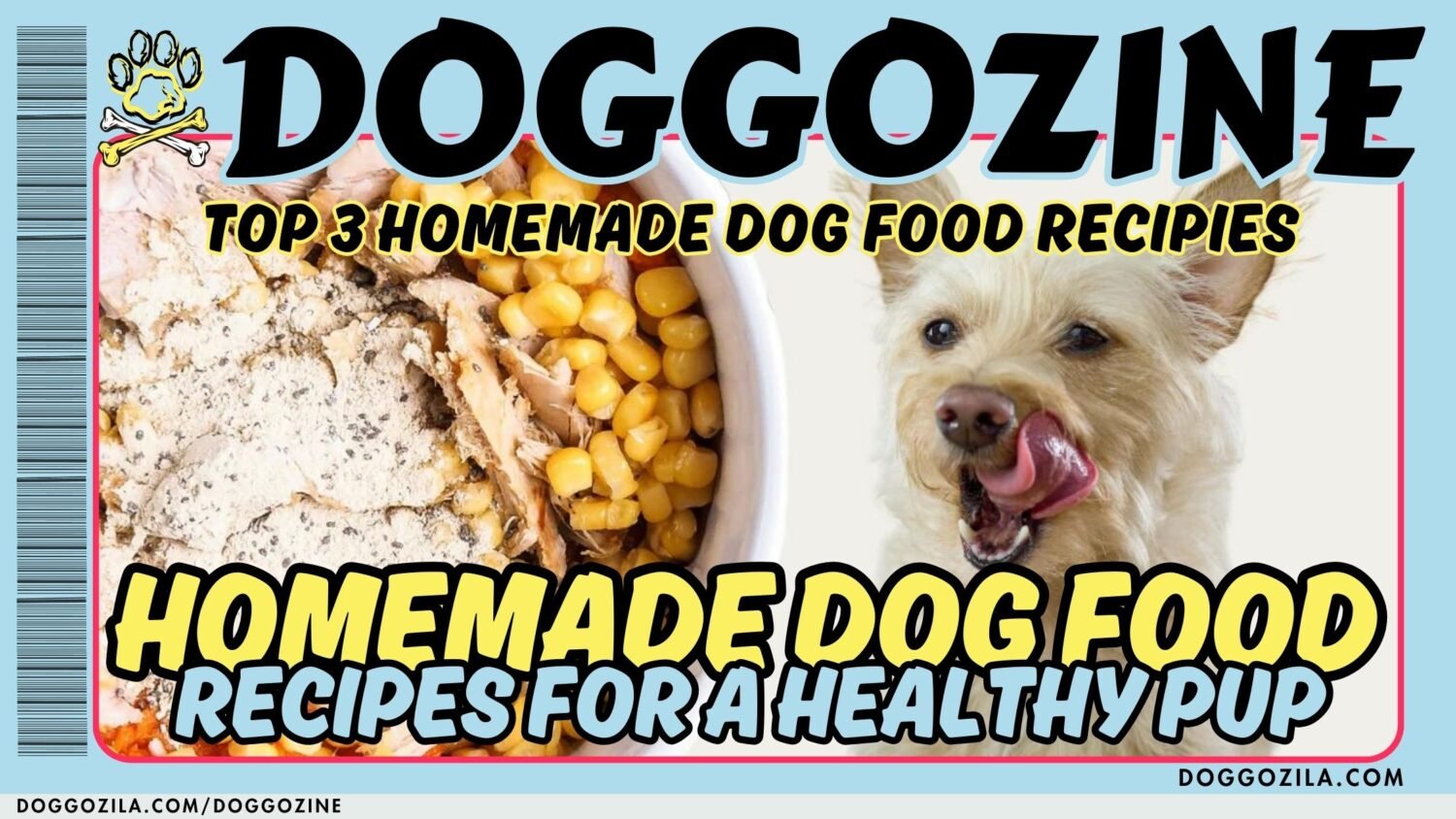 social media cover for dog recipes