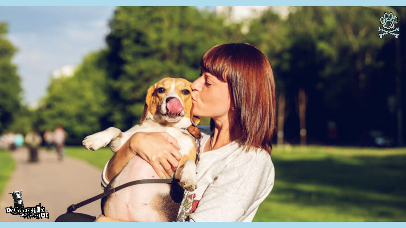 pooch getting a kiss