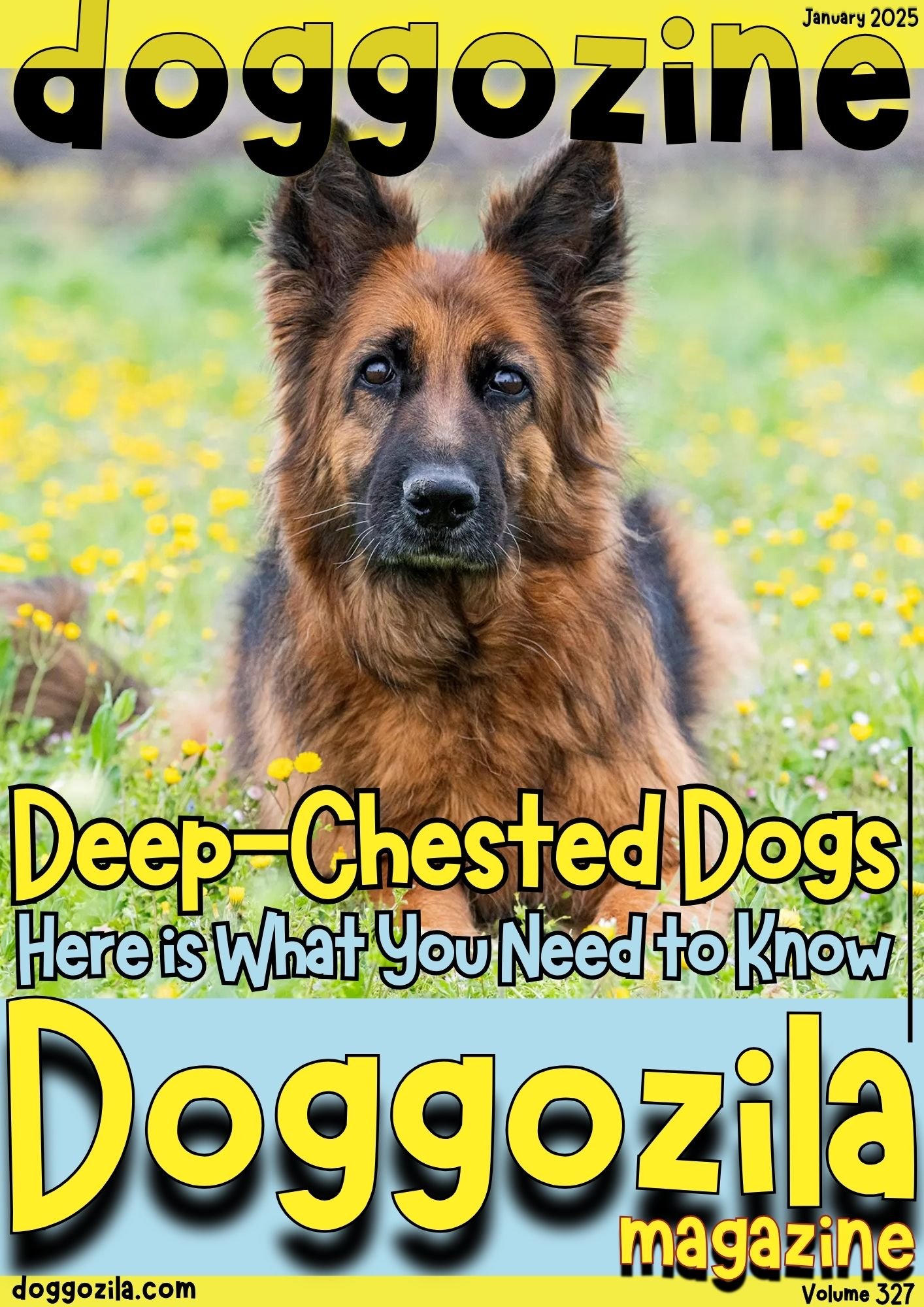 Cover Design for Doggozila Magazine volume 327