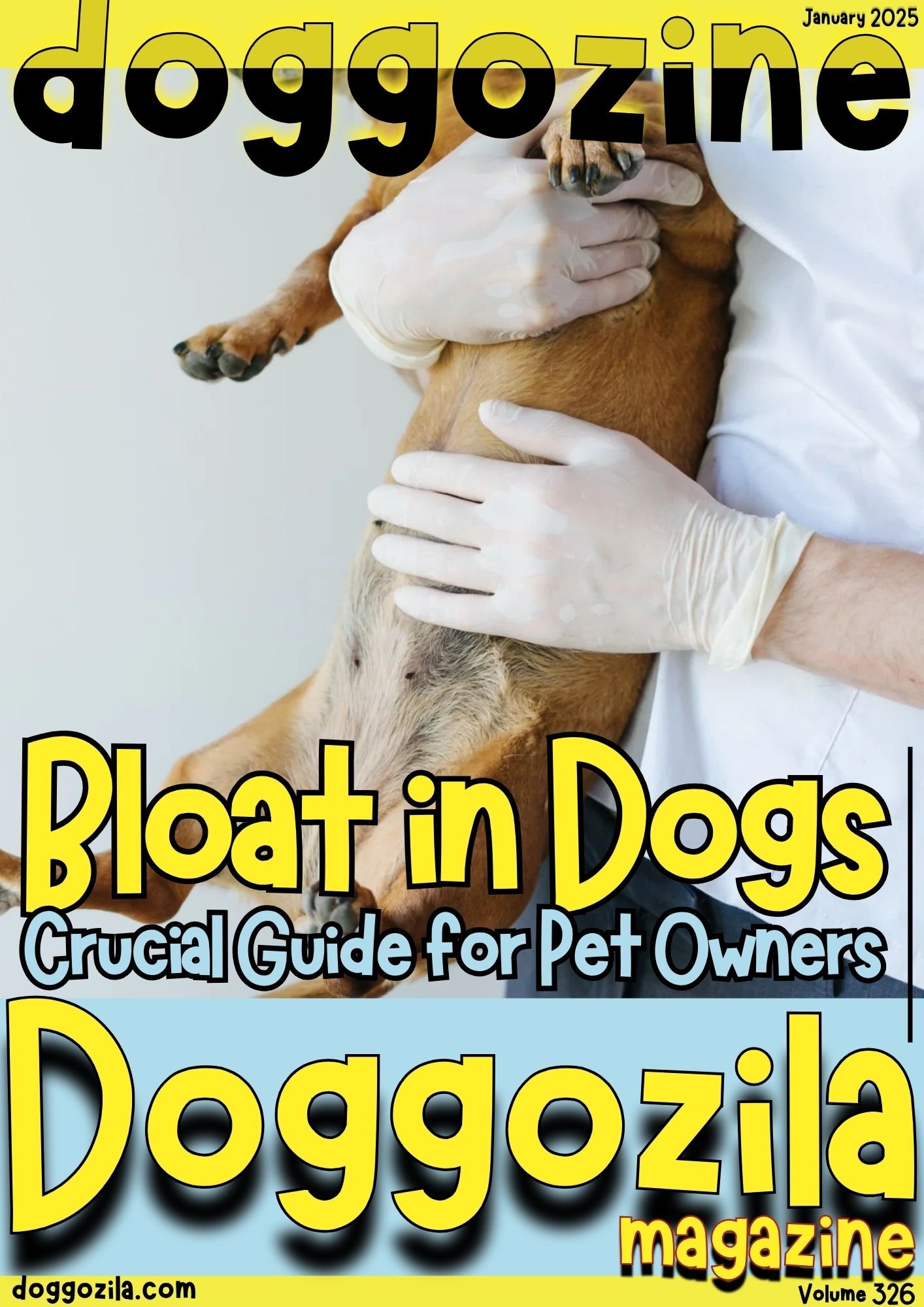 Cover Design for Doggozila Magazine Volume 326