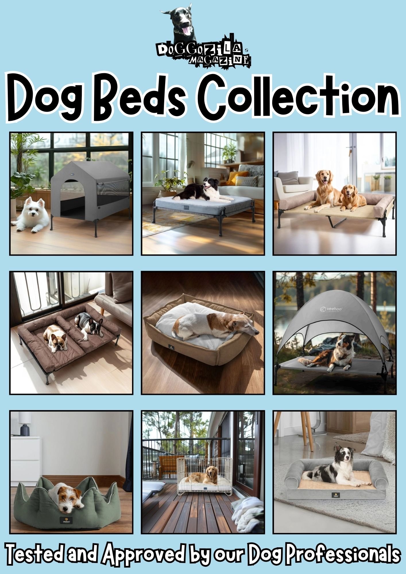 dog beds collection by doggozila magazine