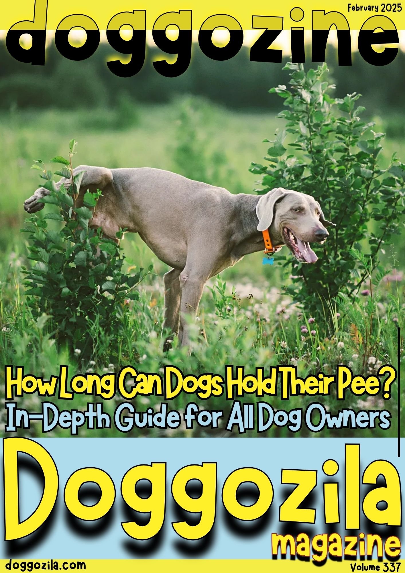 Cover Design for Doggozila Magazine volume 337