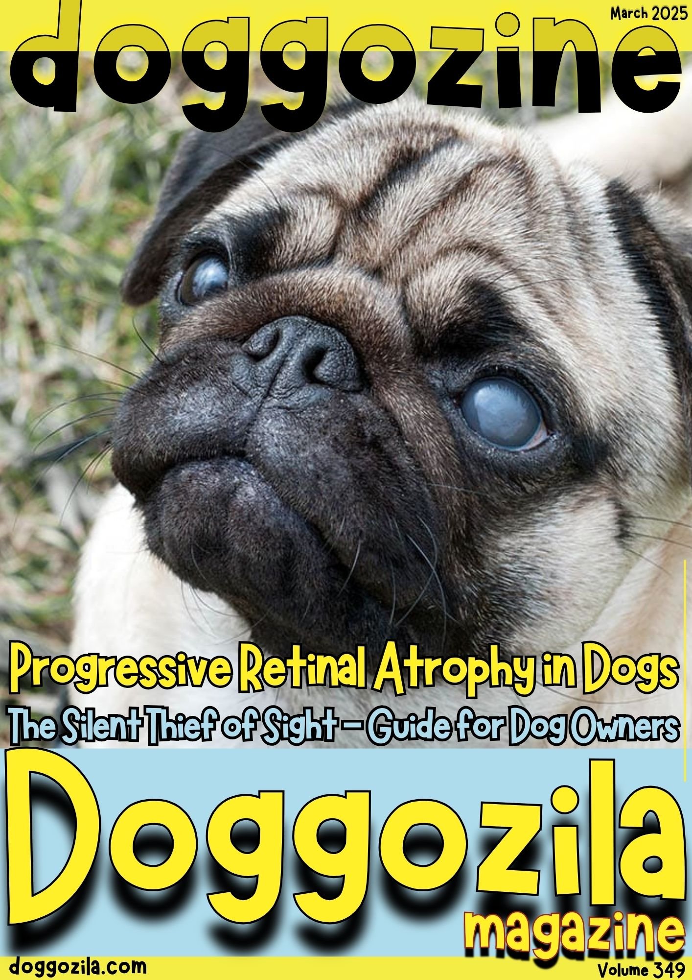 Cover Design for Dog Magazine Doggozila volume 349