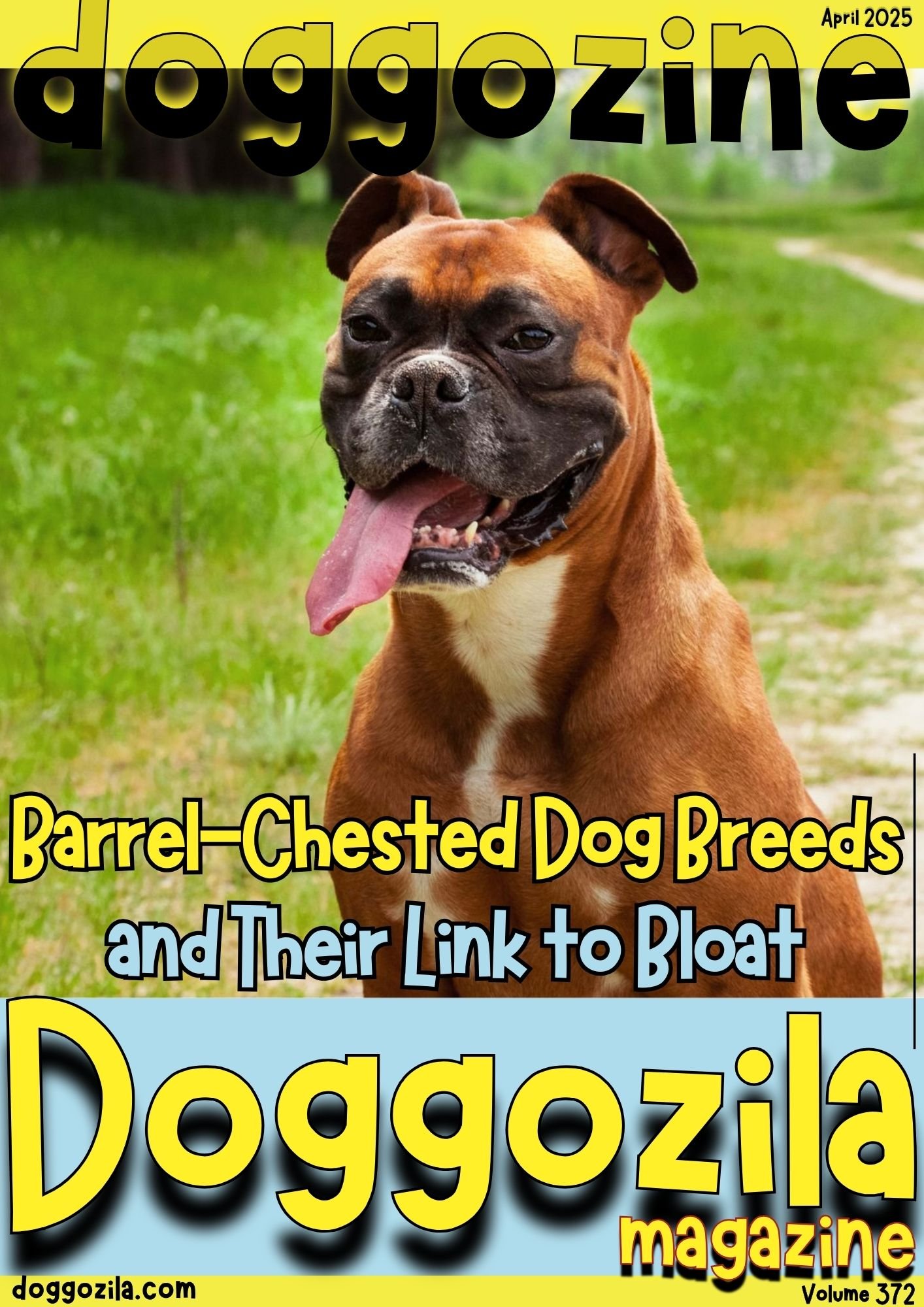 Cover Design for Doggozila Magazine volume 372