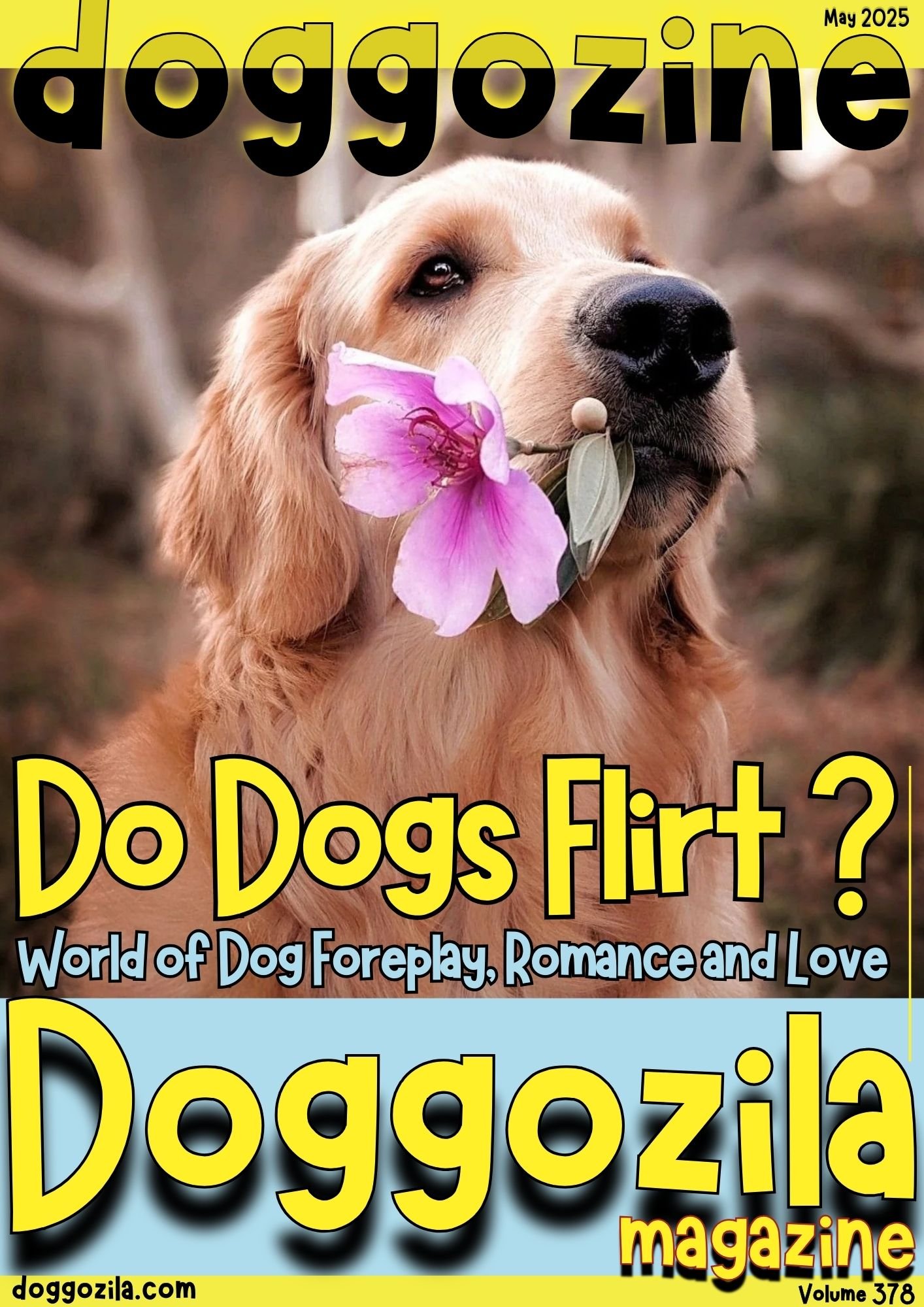 Cover Design for Doggozila Magazine volume 378