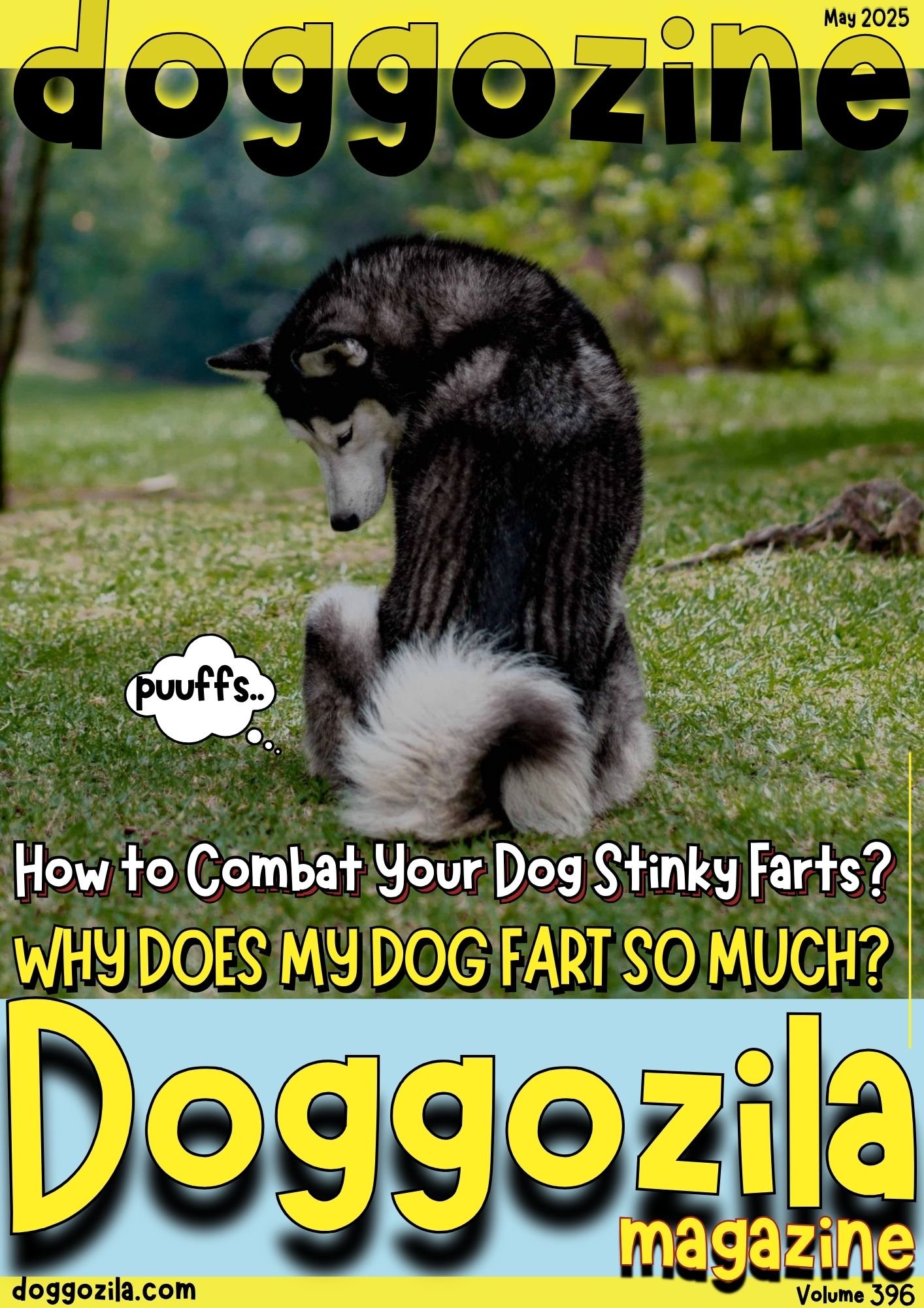 Cover Design for Doggozila Magazine volume 396