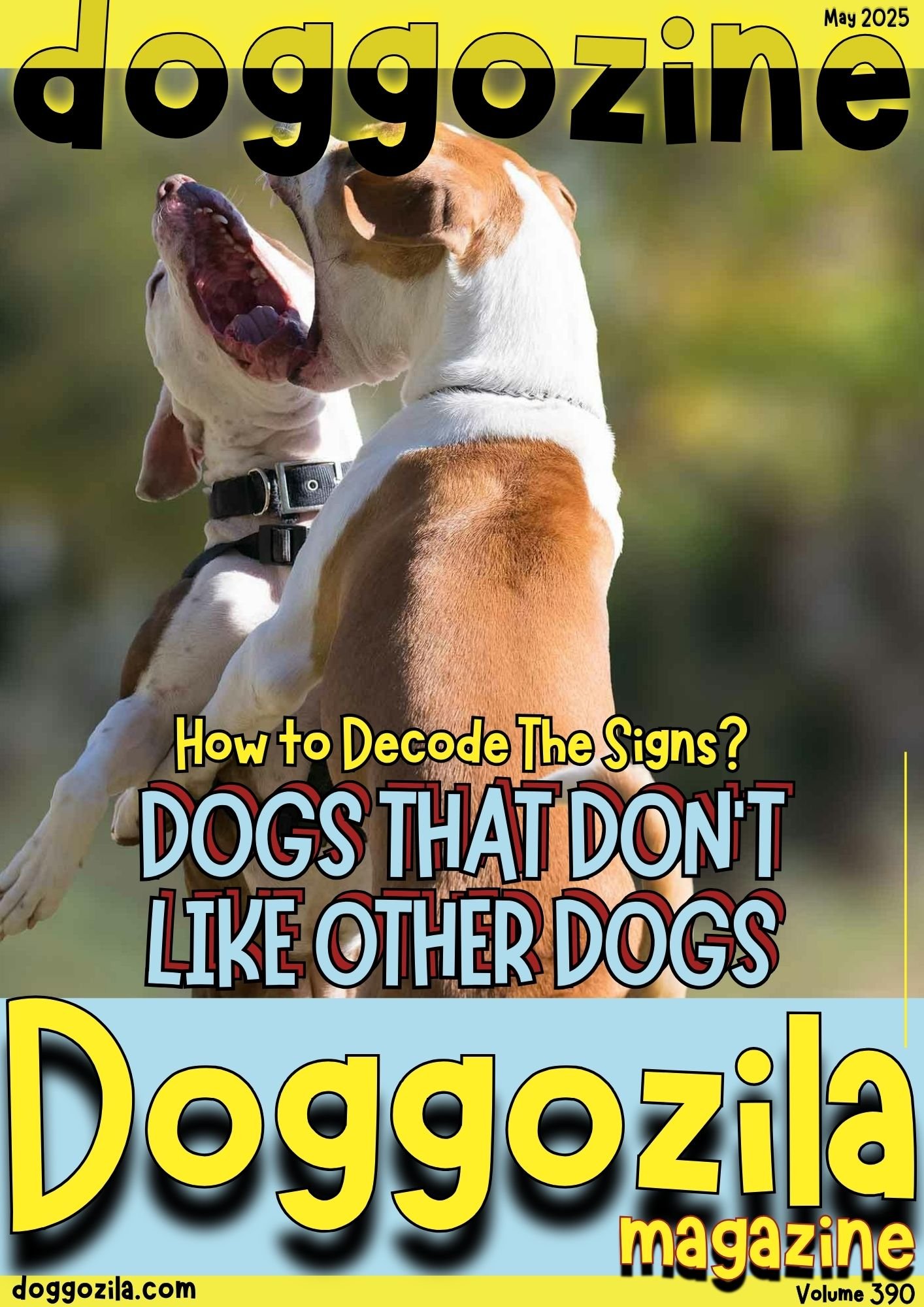 Cover Design for Doggozila Magazine Volume 390