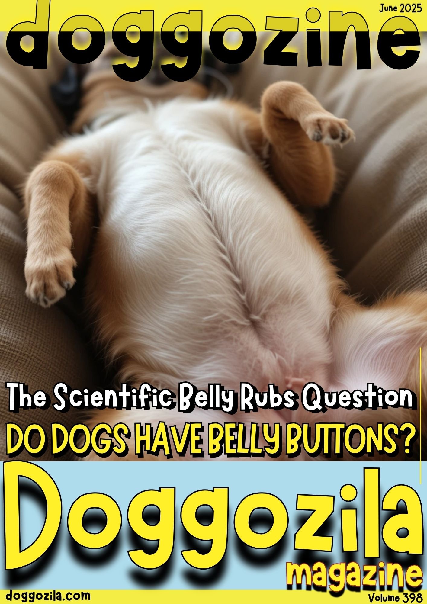 Cover Design for Doggozila Magazine Volume 398