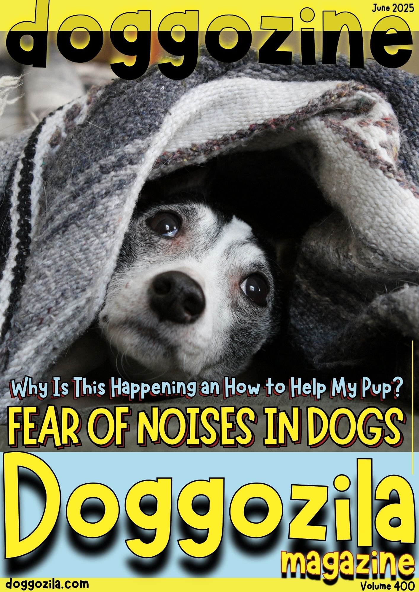 Cover Design for Doggozila Magazine volume 400