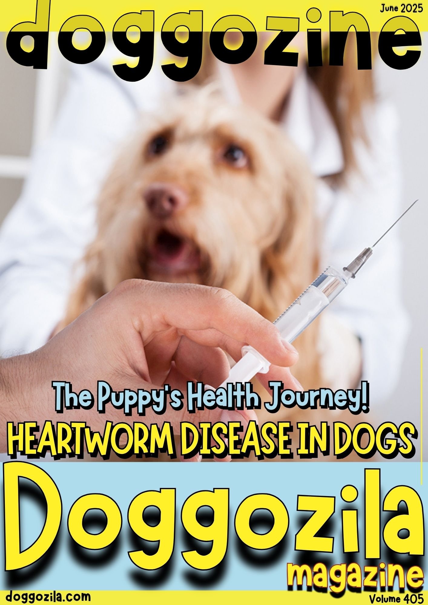 Cover Design for Doggozila Magazine volume 405