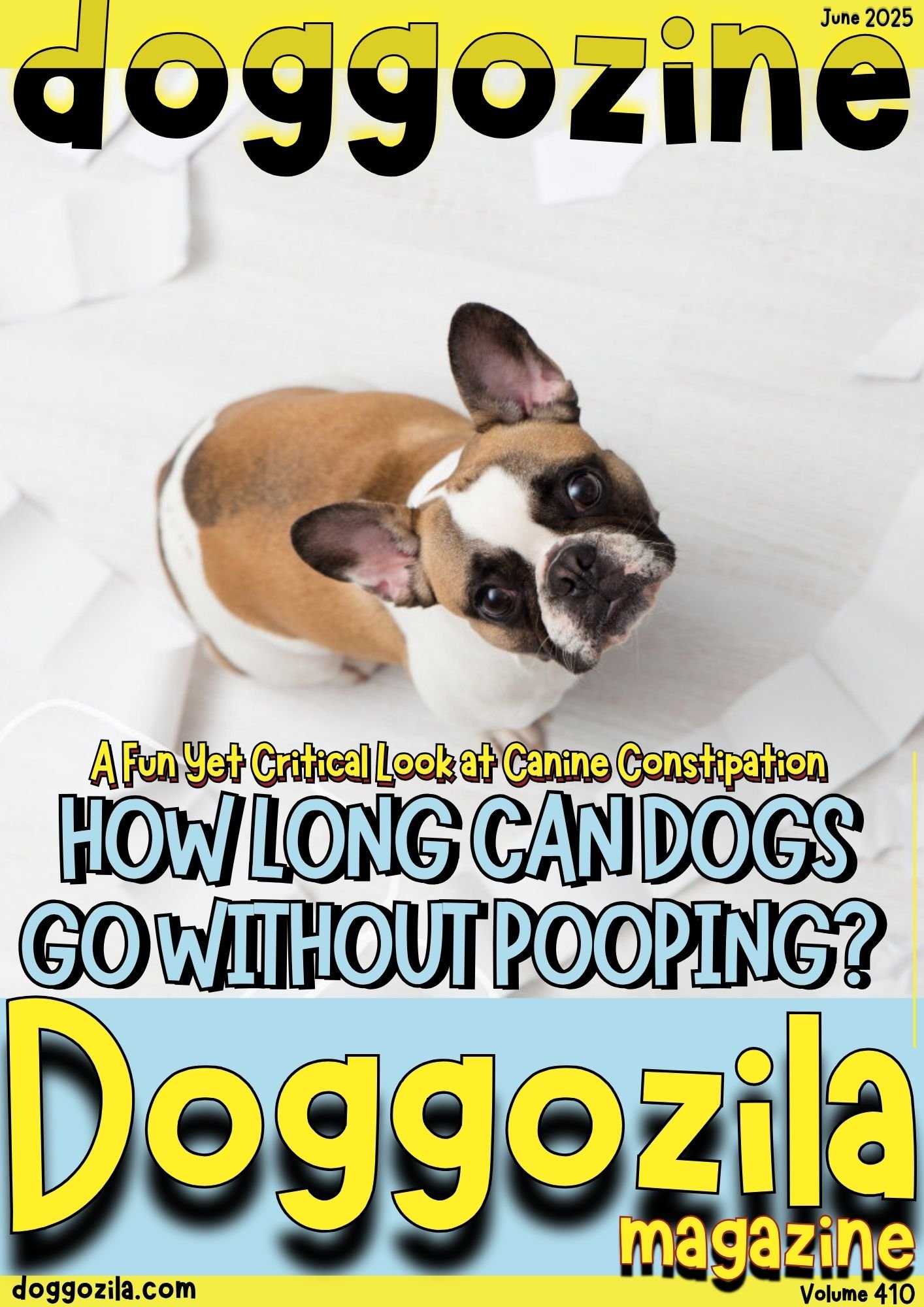 Cover Design for Doggozila Magazine volume 410