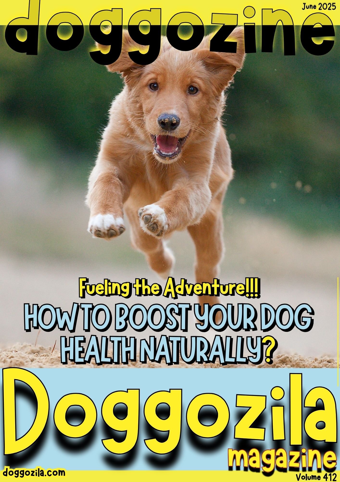 Cover Design for Doggozila Magazine Volume 412