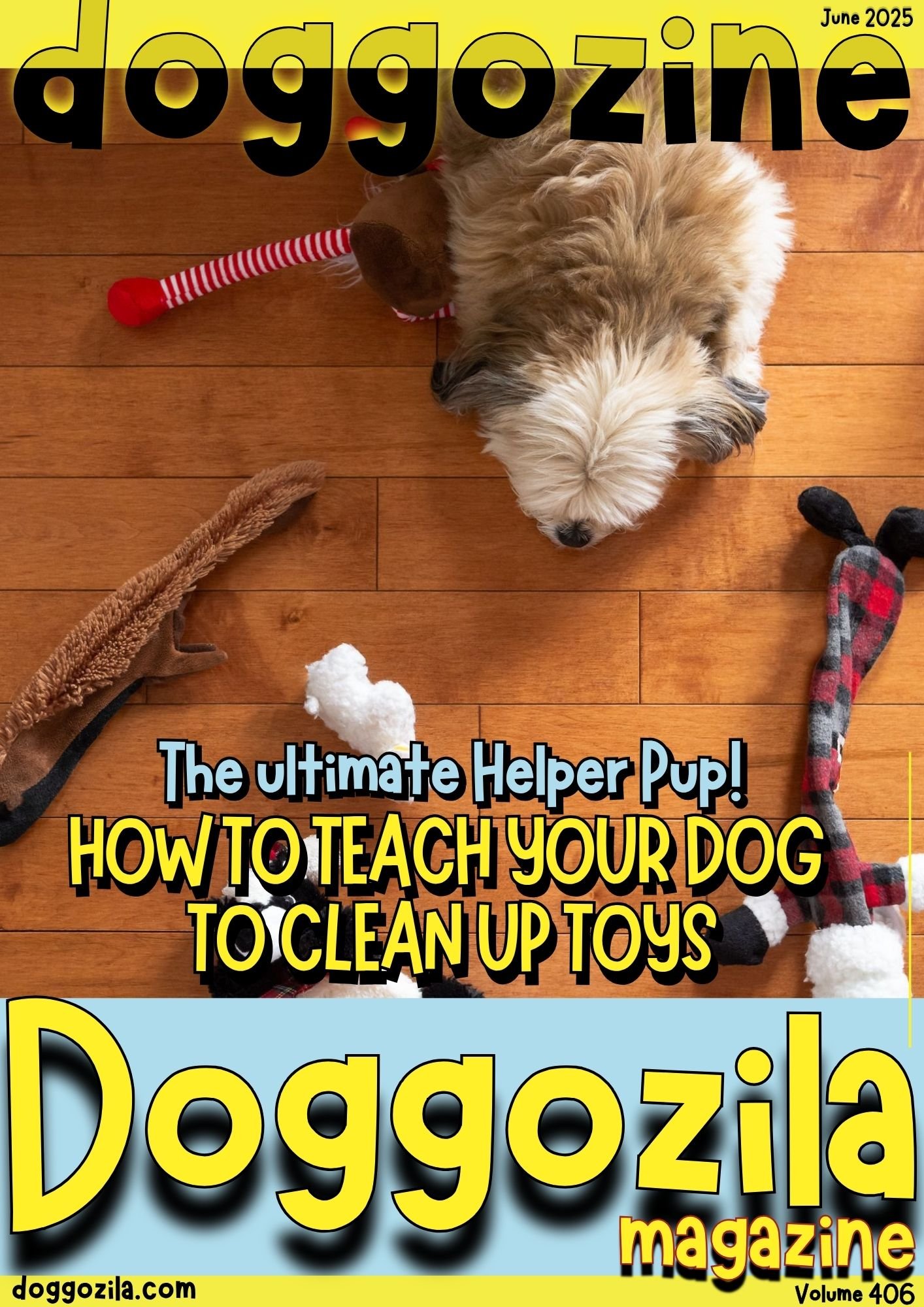Cover Design for Doggozila Magazine volume 406