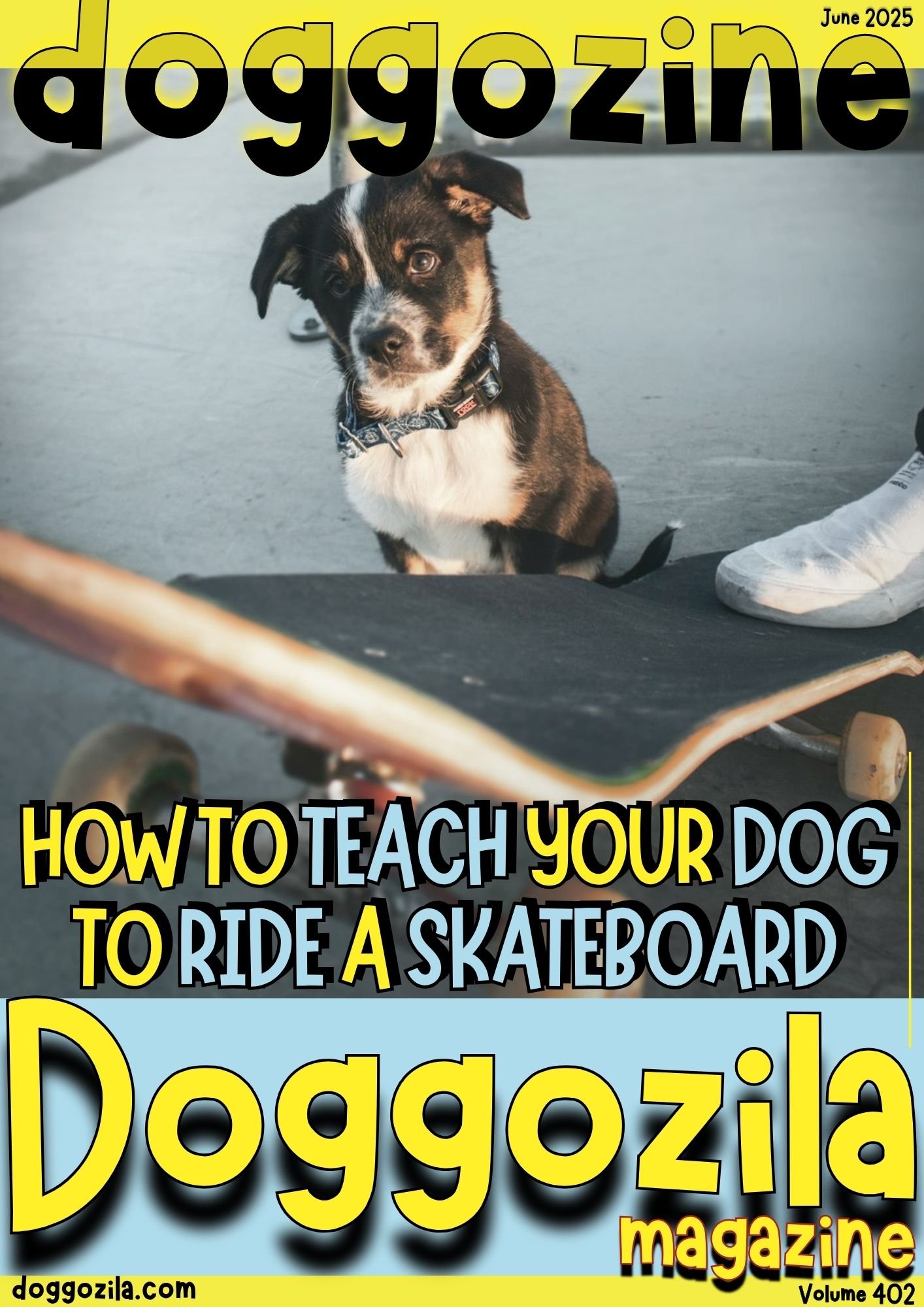 Cover Design for Doggozila Magazine Volume 402