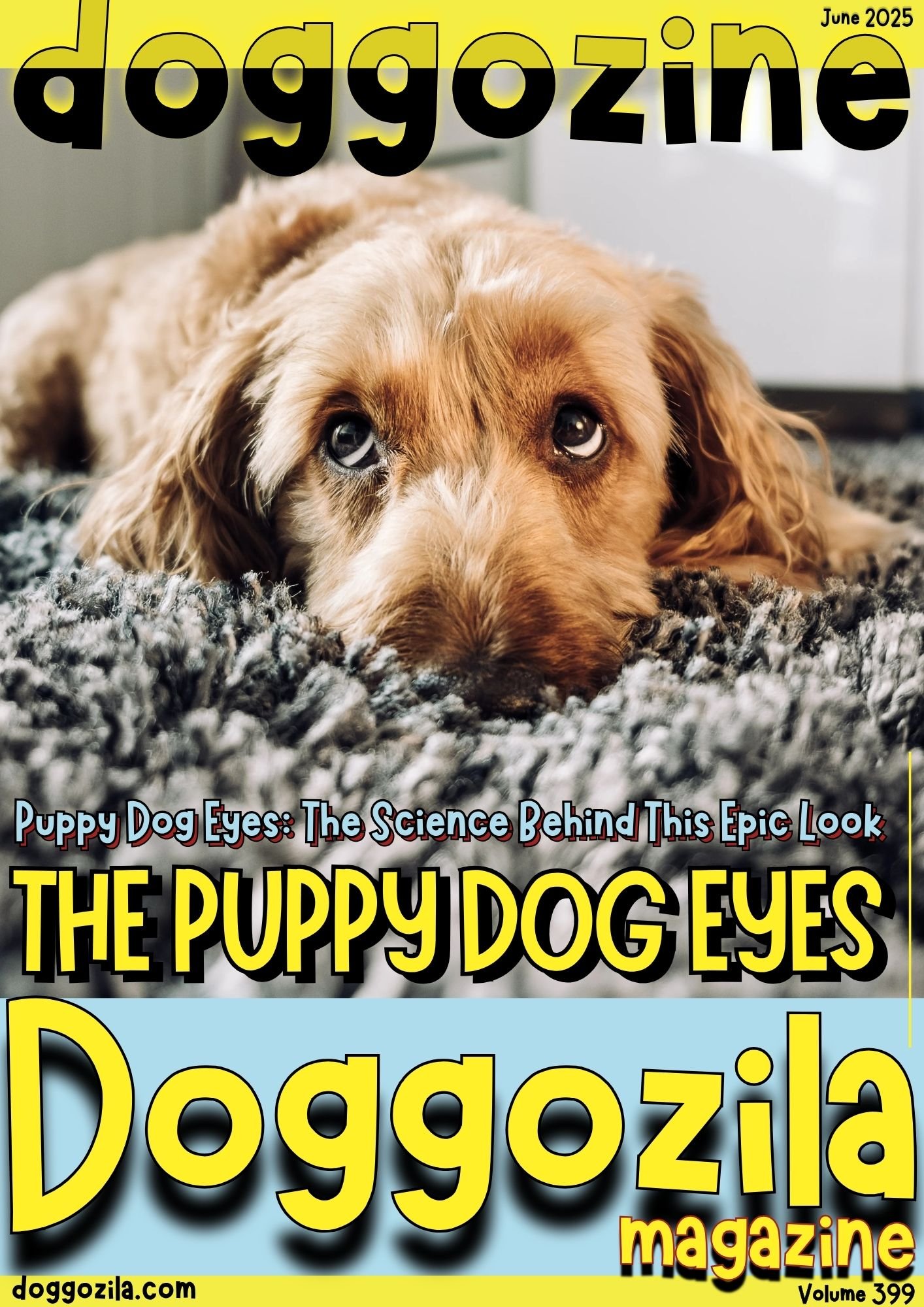 Cover Design for Doggozila Magazine Volume 399