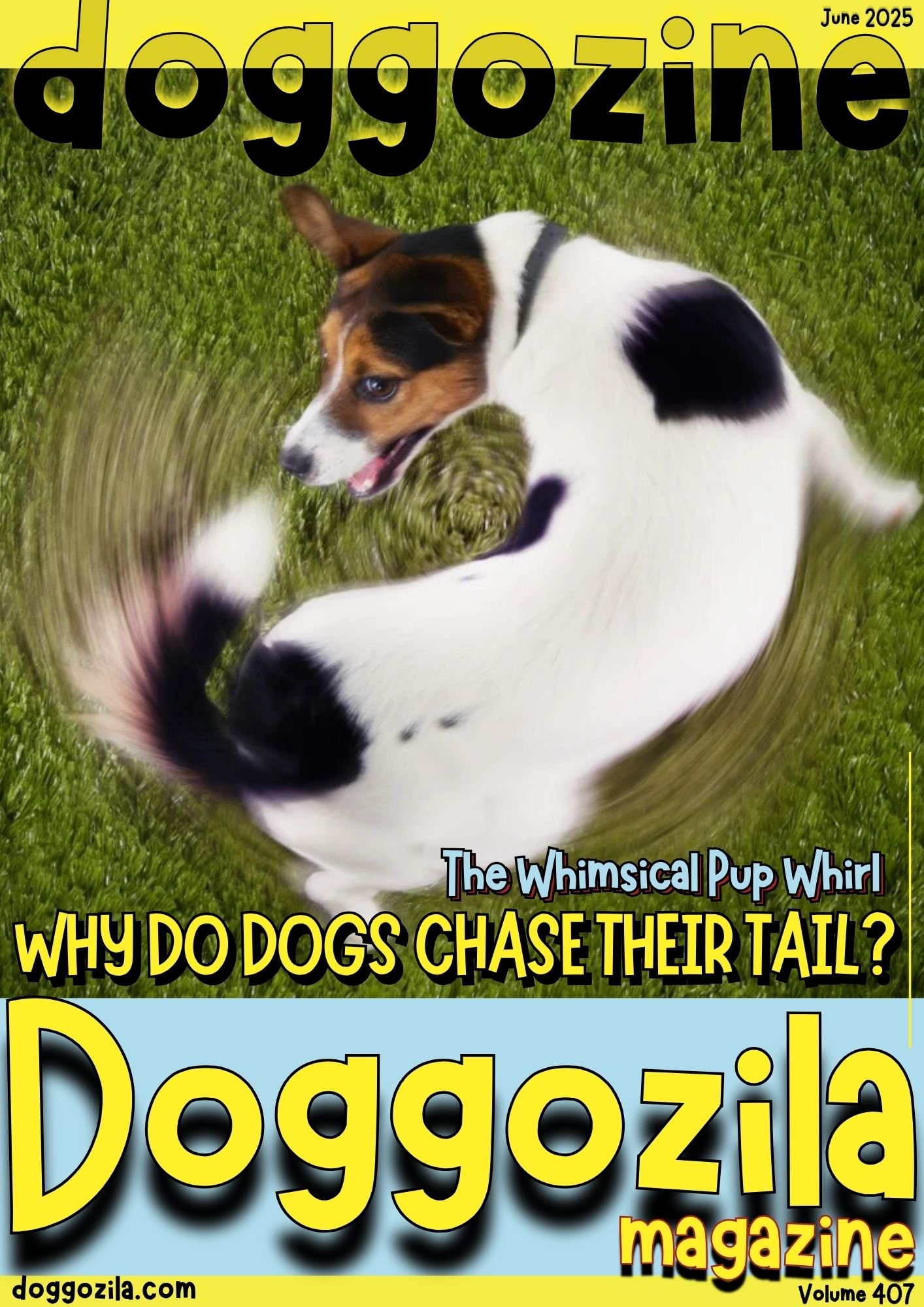 Cover Design for Doggozila Magazine volume 407