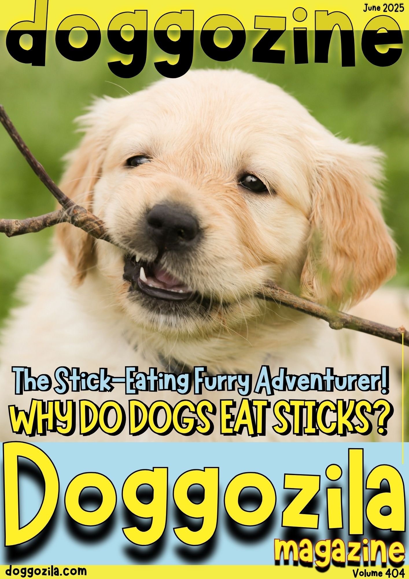 Cover Design for Doggozila Magazine volume 404