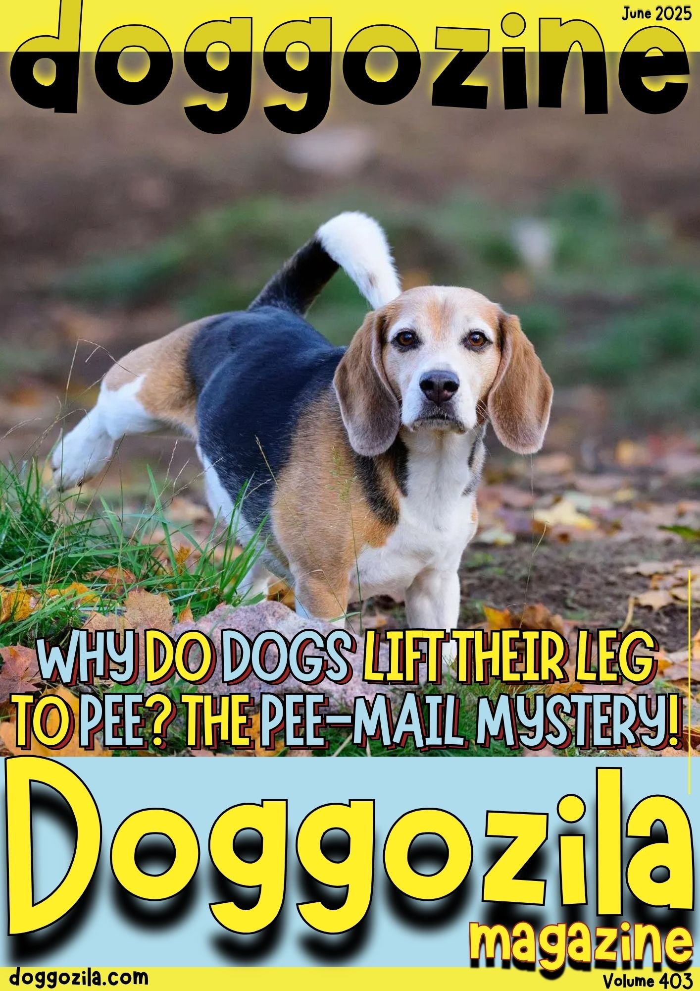Cover Design for Doggozila Magazine volume 403