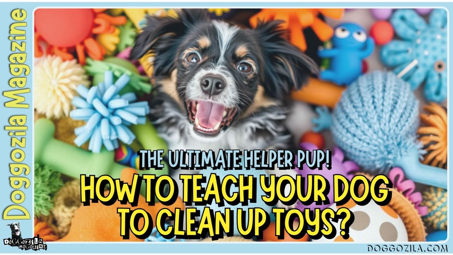 How to Teach Your Dog to Clean Up Toys