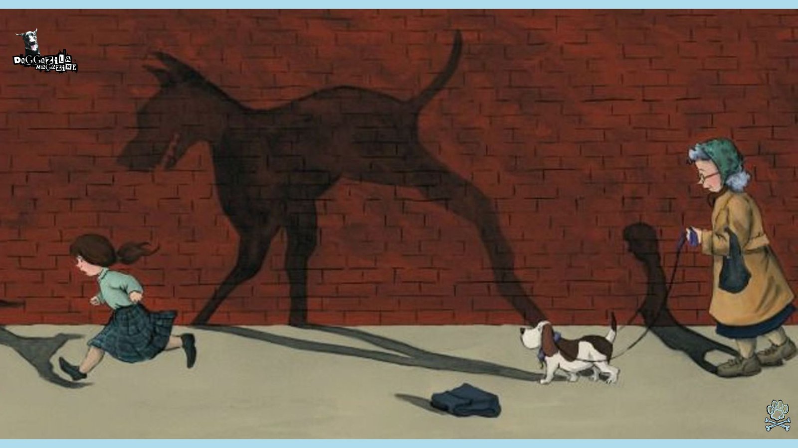great drawing about fear of pups