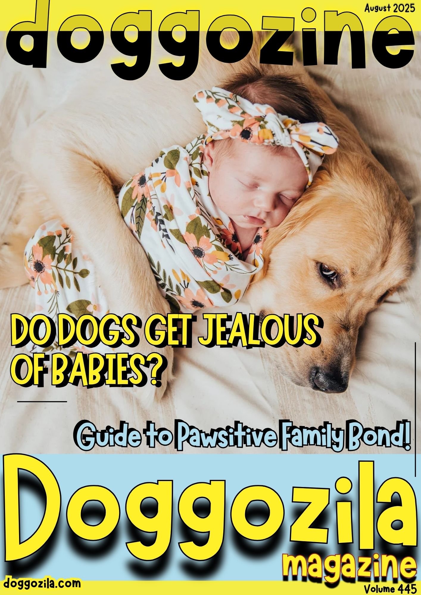 Cover Design for Doggozila Magazine Volume 445
