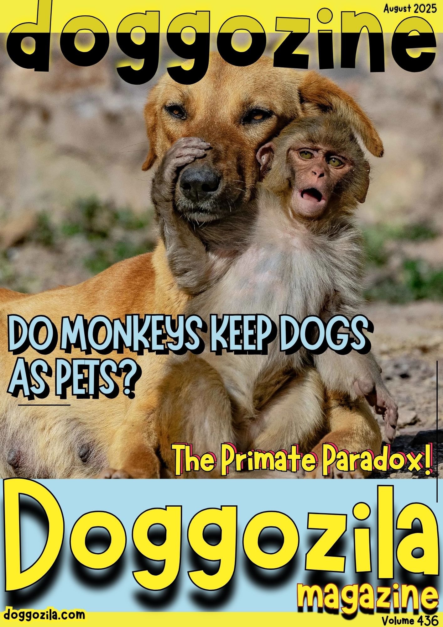 Cover Design for Doggozila Magazine Volume 436
