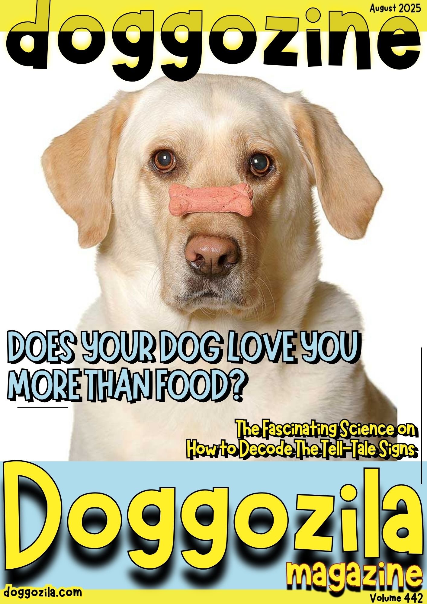 Cover Design for Doggozila Magazine Volume 442