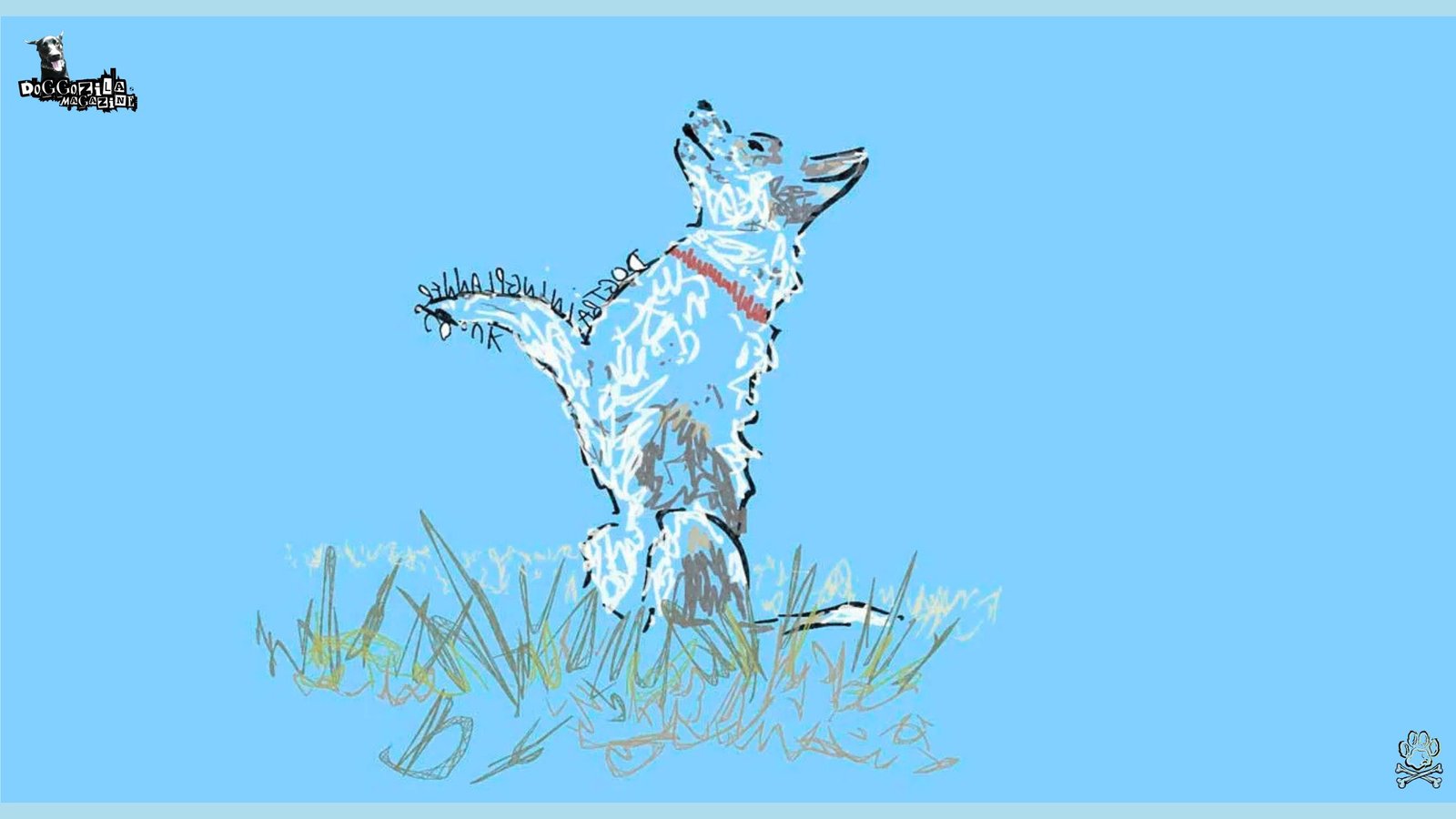 How to Teach Your Dog to Sit Pretty cartoon drawing