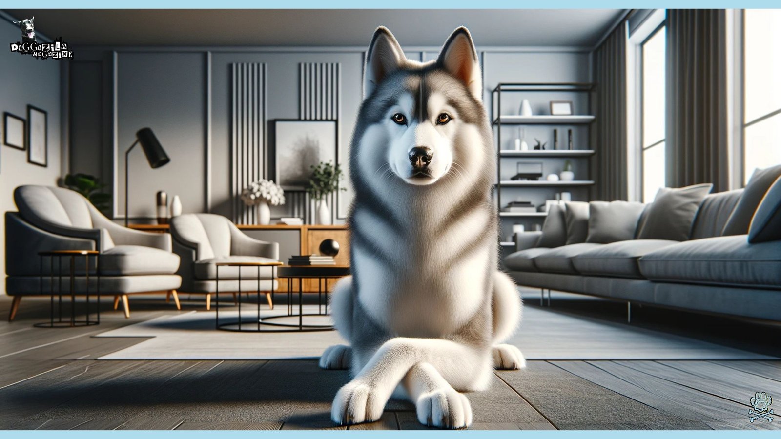 Have You Wondered Why Do Dogs Cross Their Paws-AI HUSKY picture
