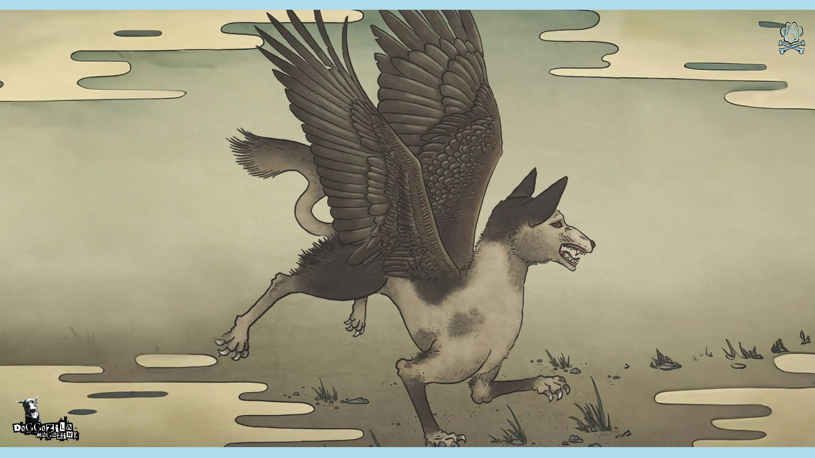 canine myth drawing