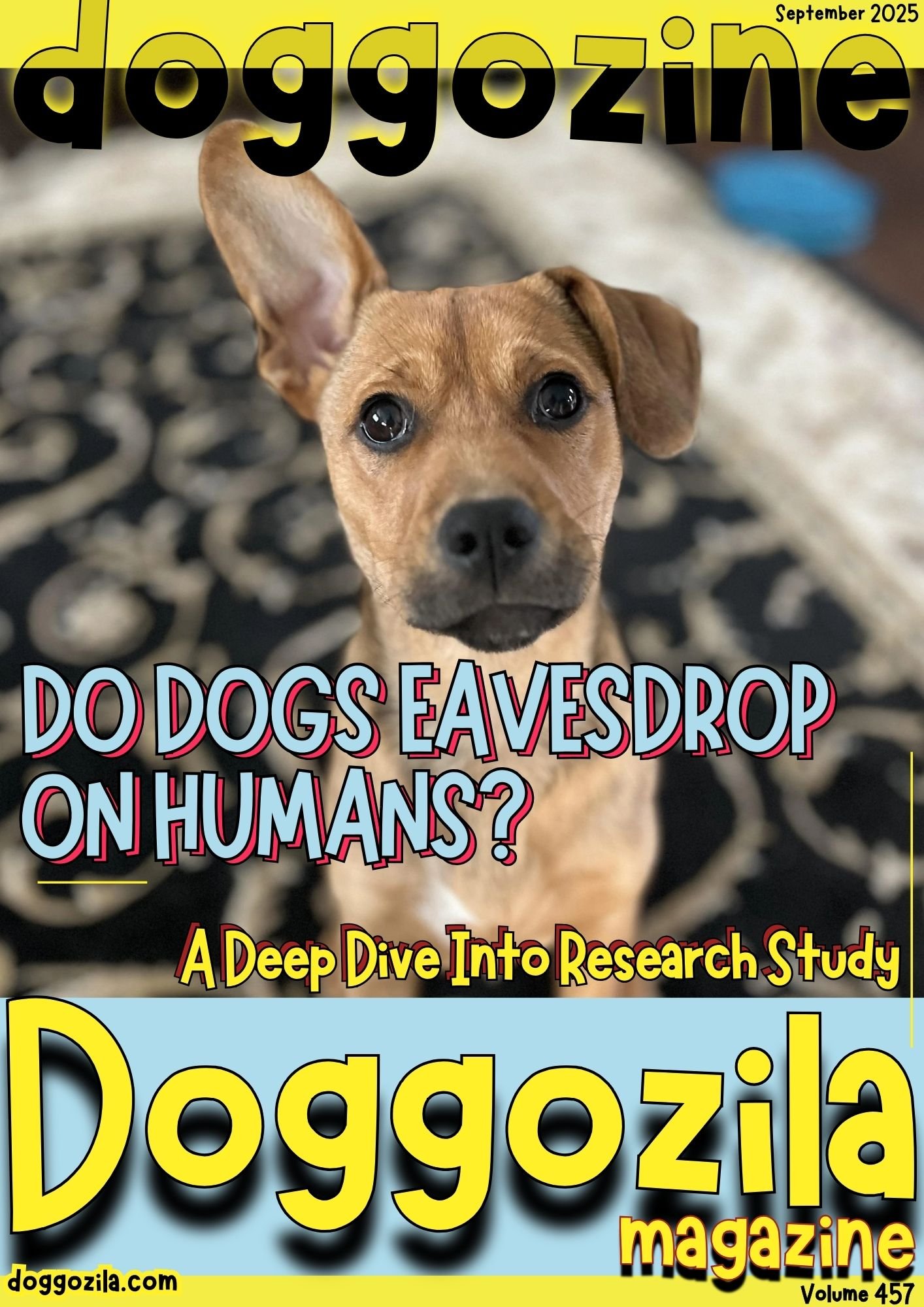 Cover Design for Doggozila Magazine Volume 457