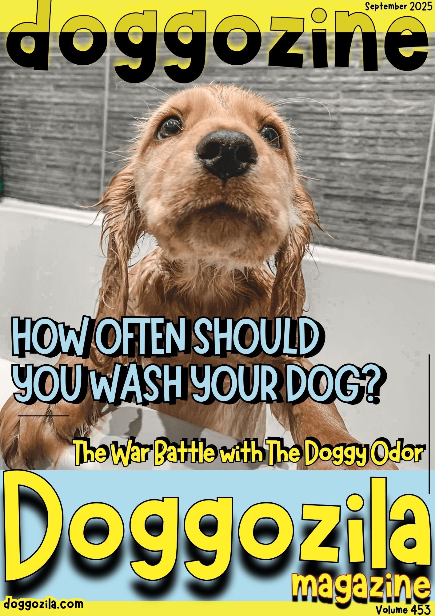 Cover Design for Doggozila Magazine Volume 453