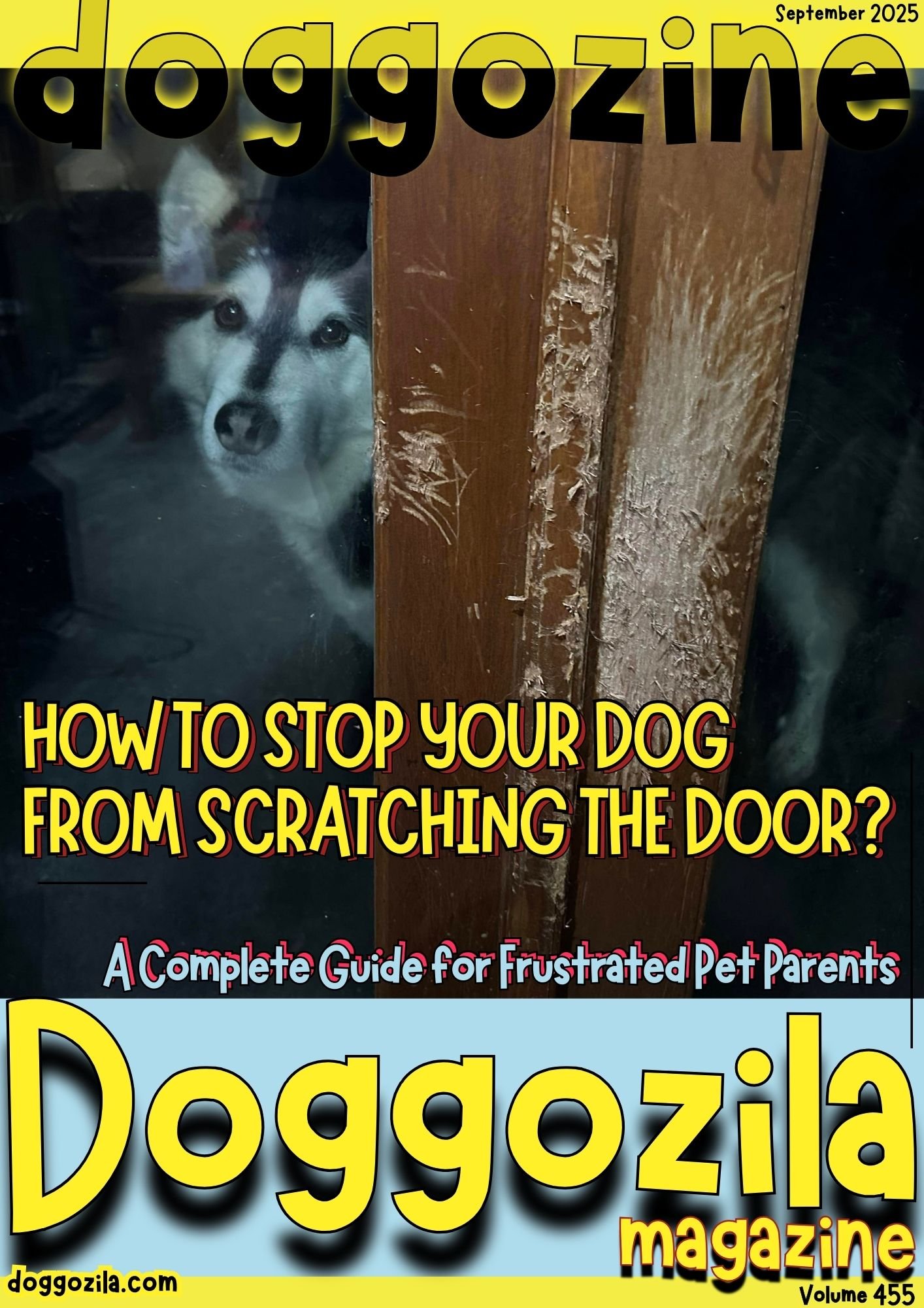 Cover Design for Doggozila Magazine Volume 455