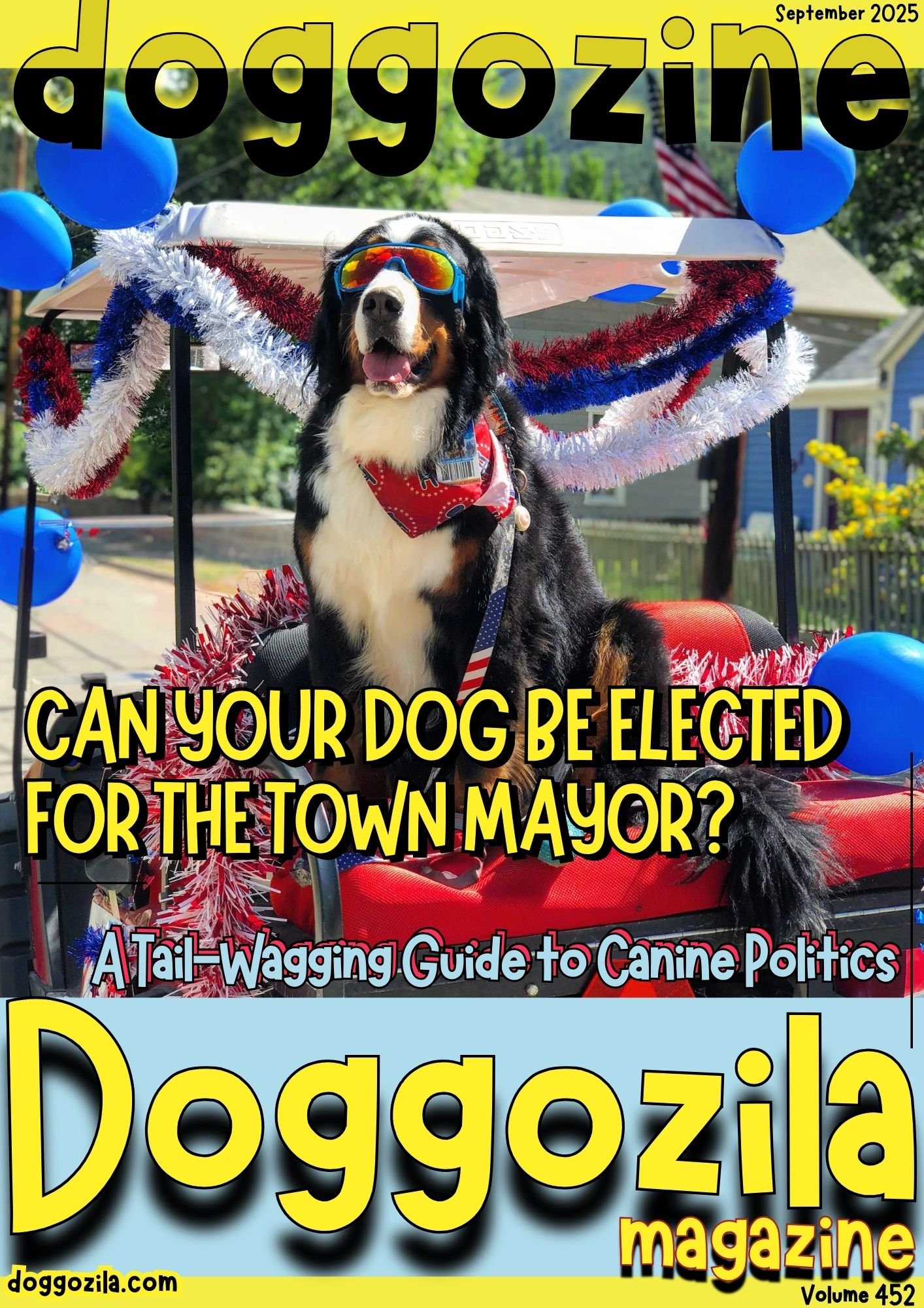 Cover Design for Doggozila Magazine Volume 452