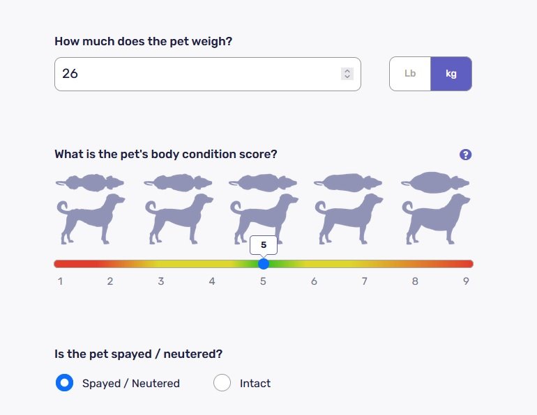 Dog Food Calorie Calculator for Feeding Guide