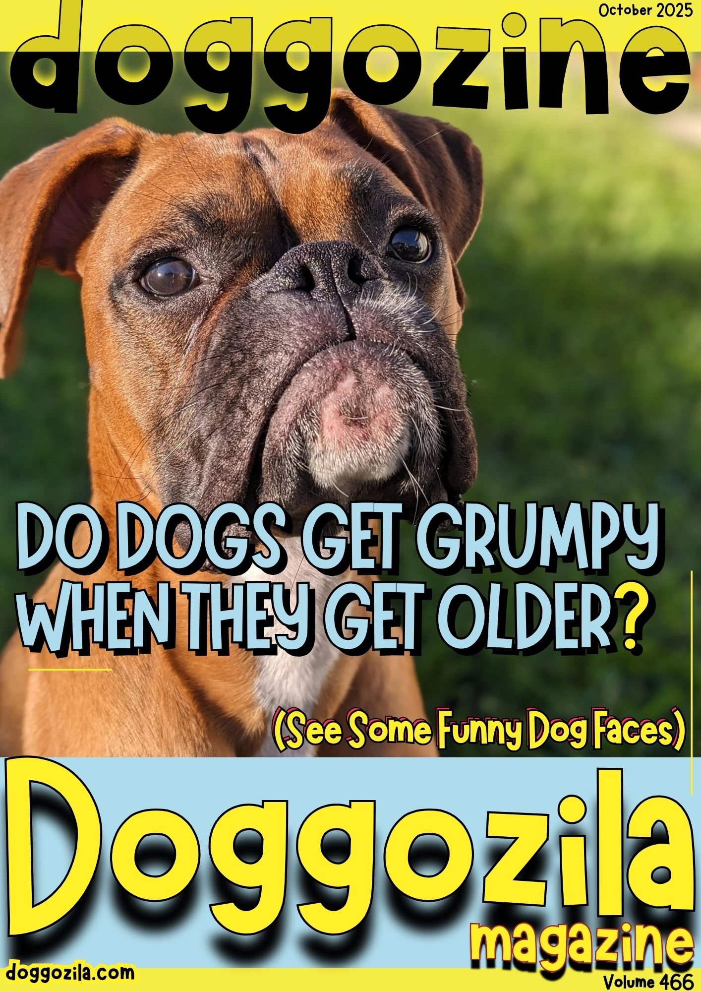 Cover Design for Doggozila Magazine Volume 466