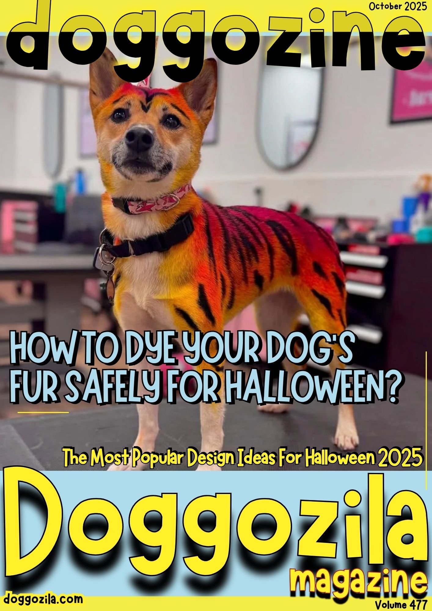 Cover Design for Doggozila Magazine Volume 477