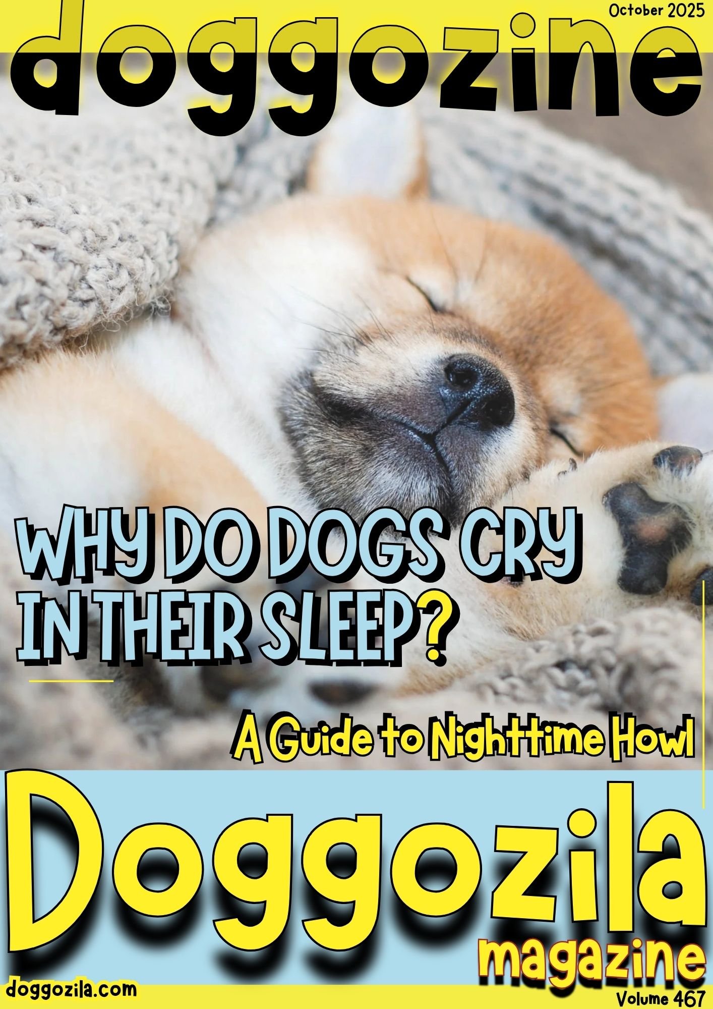 Cover Design for Doggozila Magazine Volume Volume 467