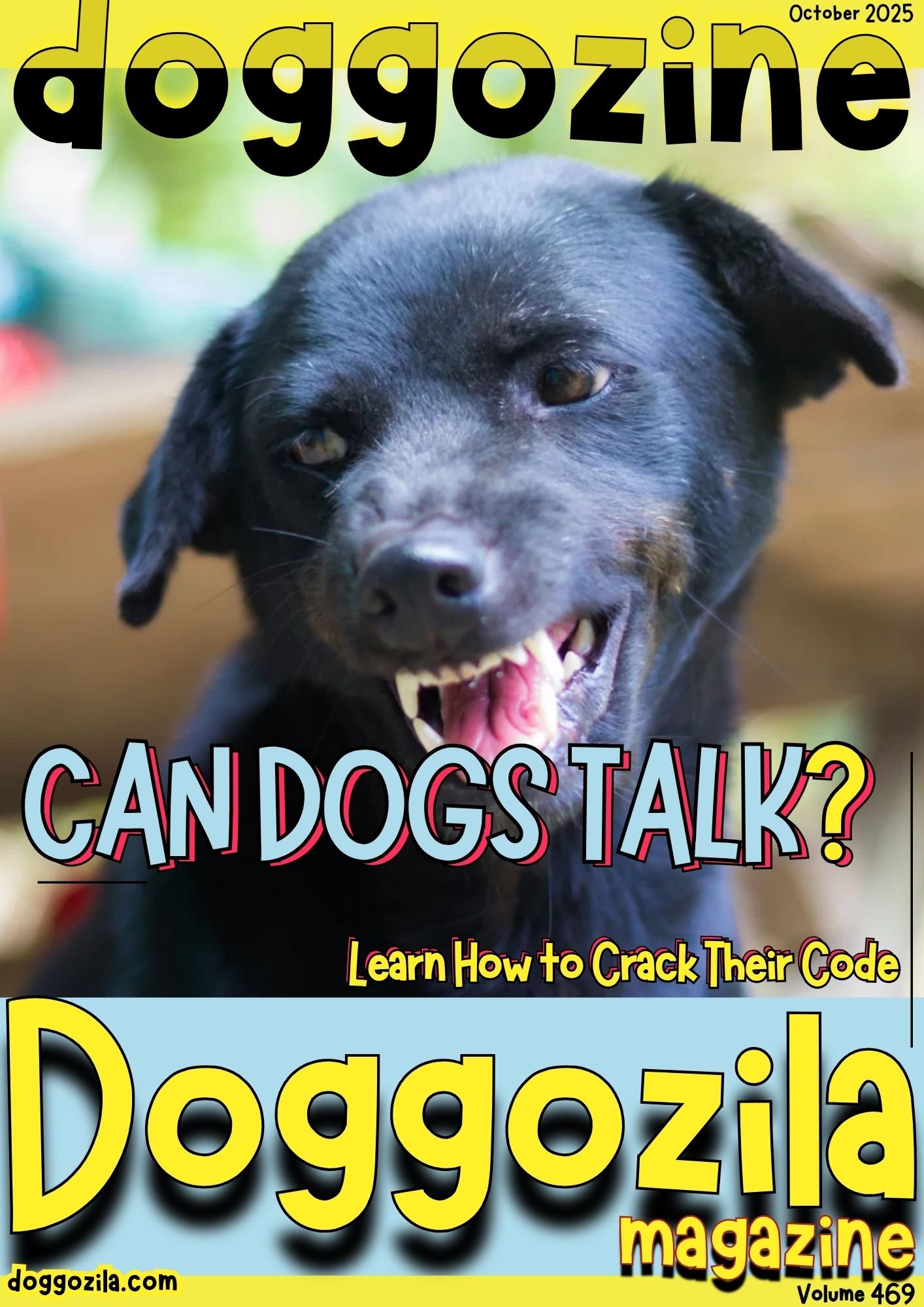 Cover Design for Doggozila Magazine Volume 469