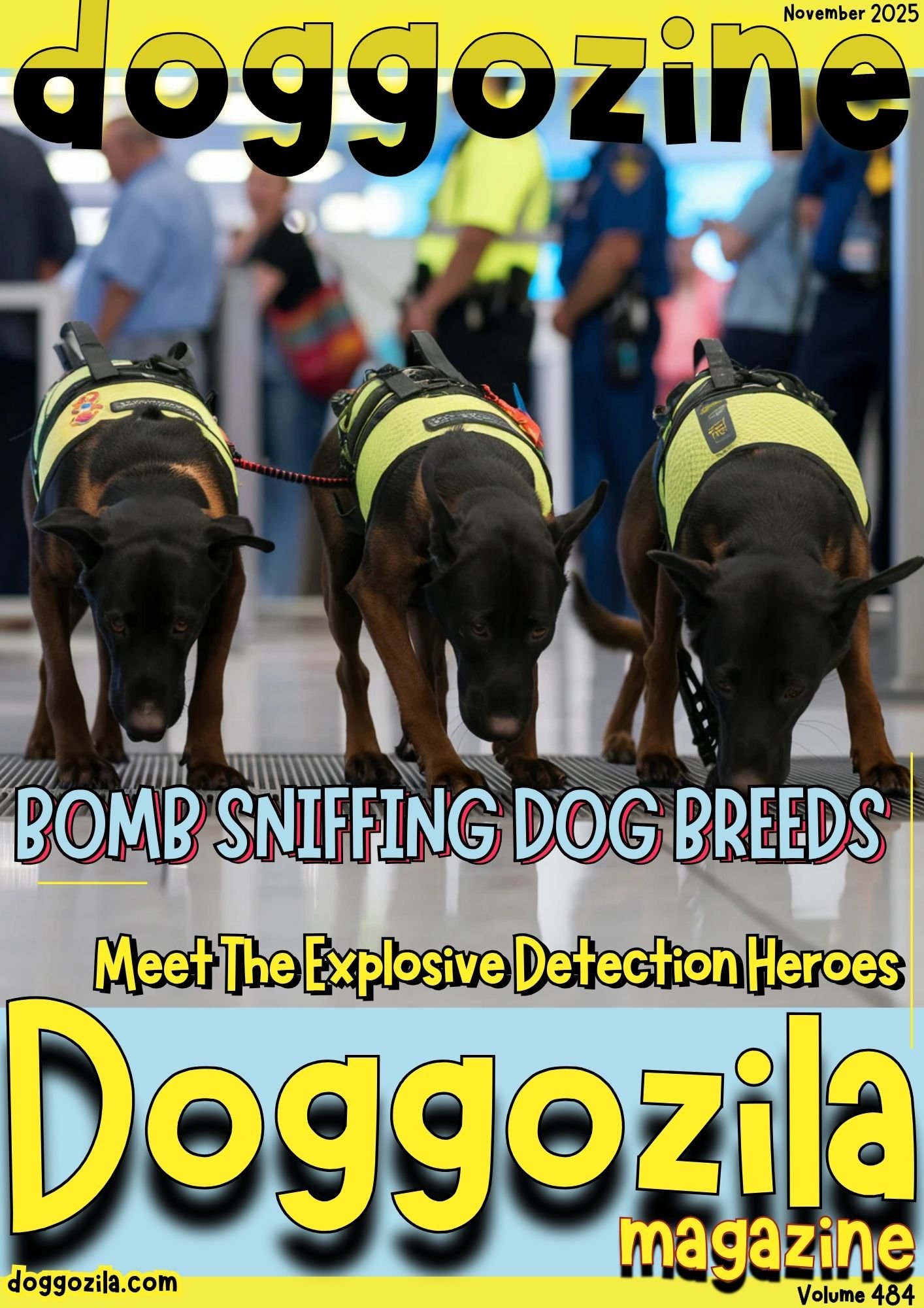 Cover Design for Doggozila Magazine Volume 484