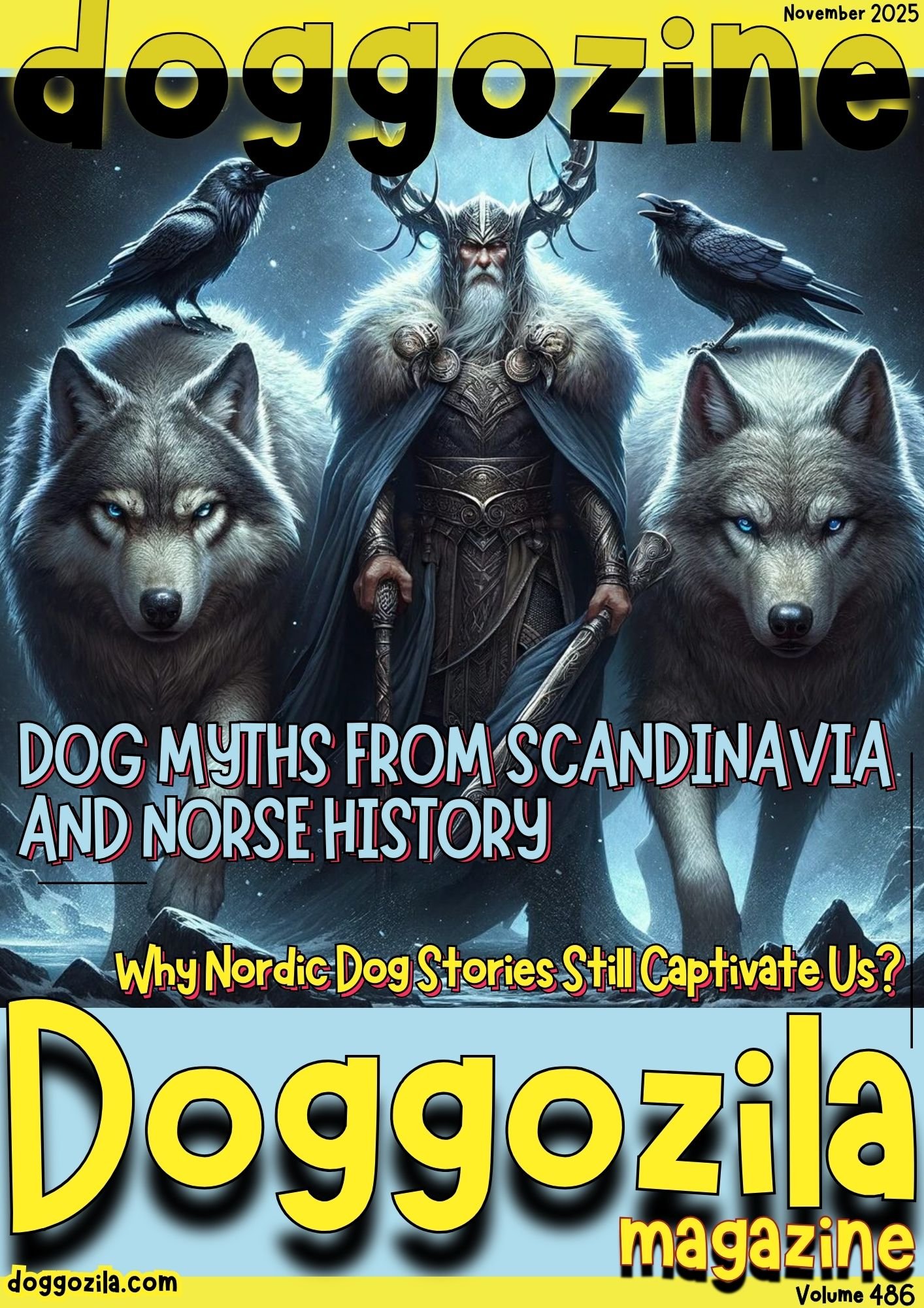 Cover Design for Doggozila Magazine Volume 486