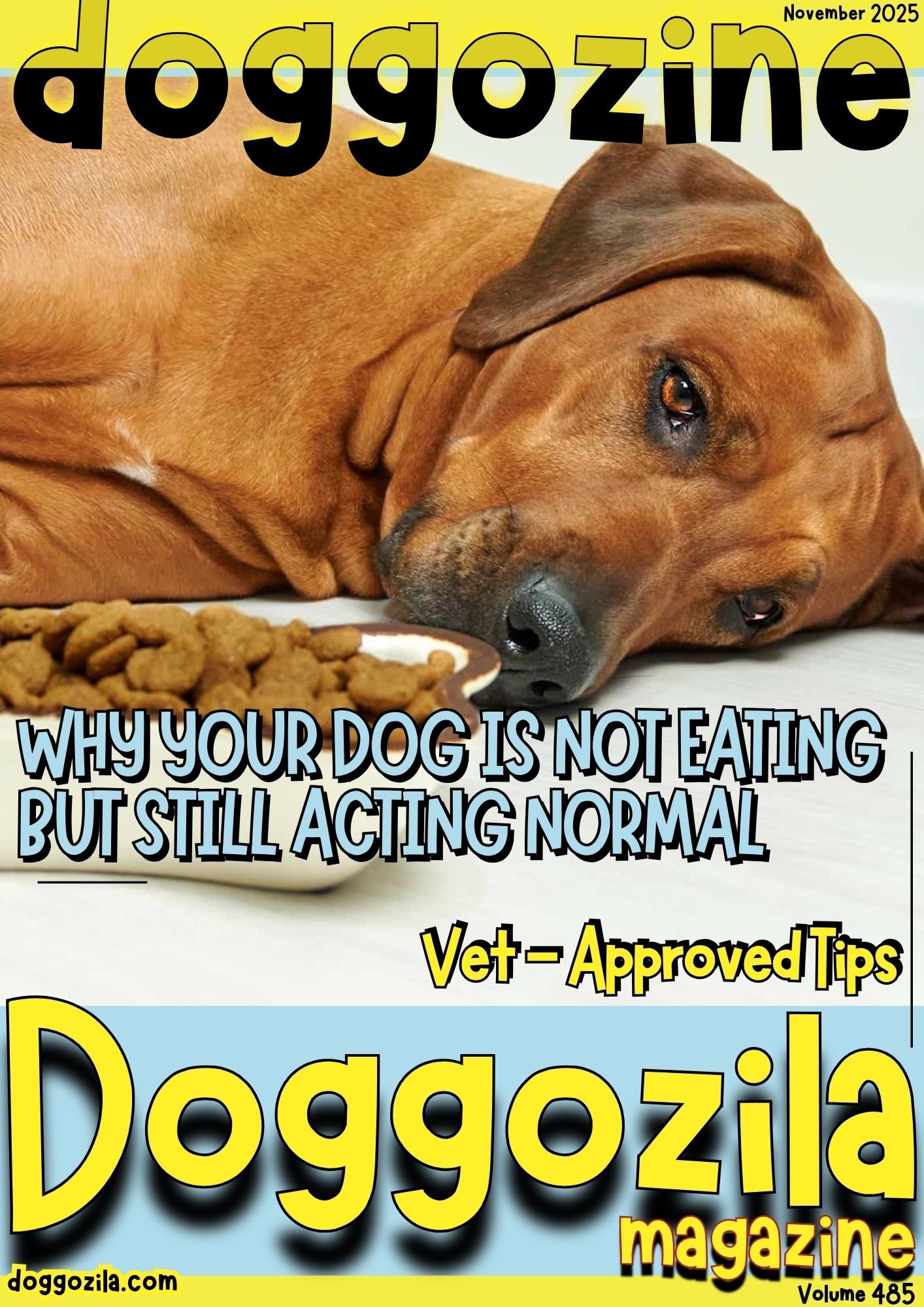 Cover Design for Doggozila magazine volume 485