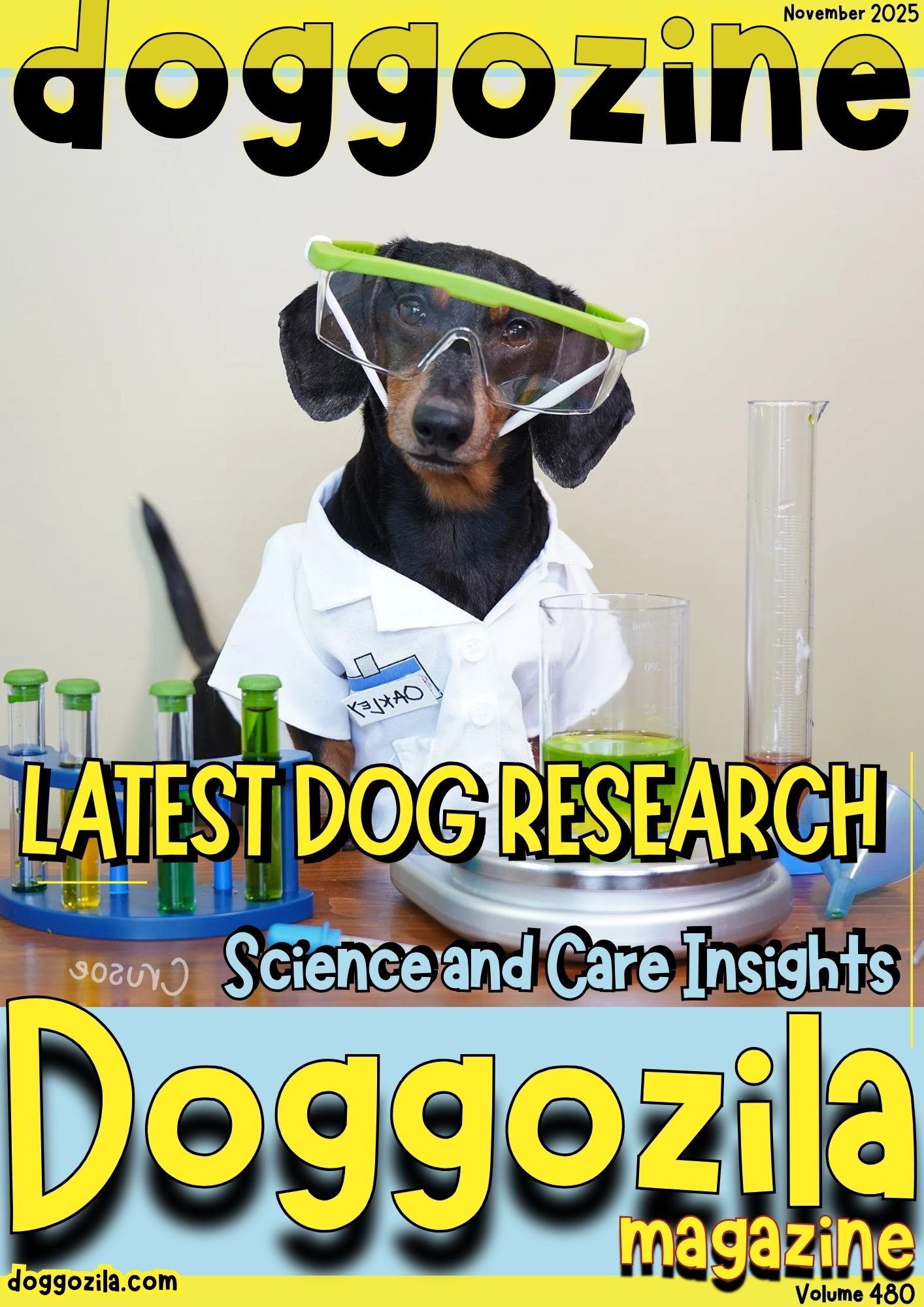 Cover Design for Doggozila Magazine Volume 480