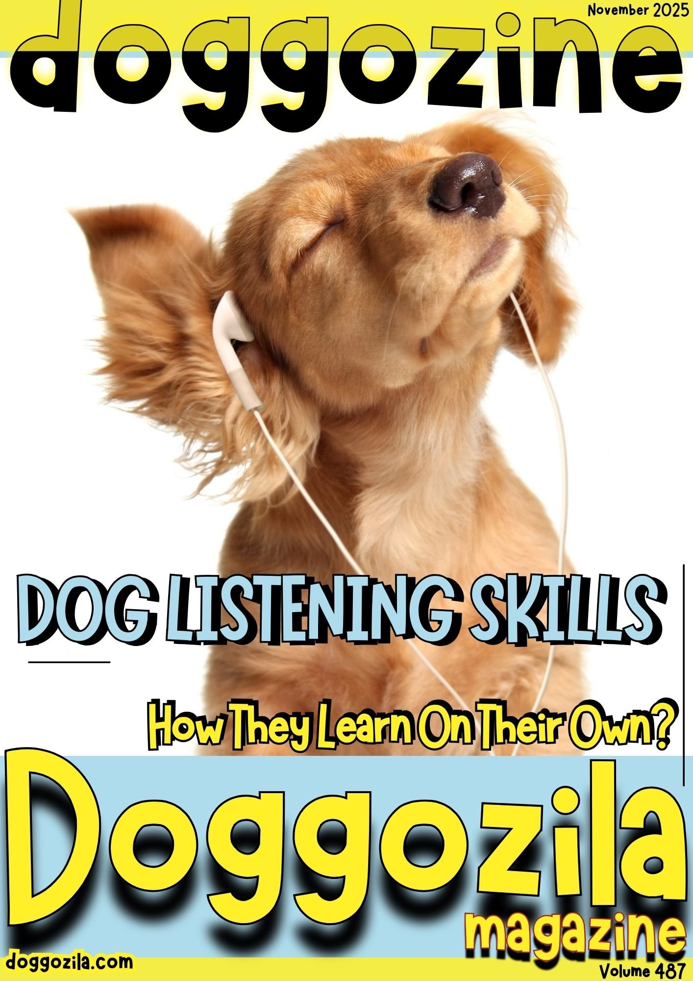 Cover Design for Doggozila magazine volume 487